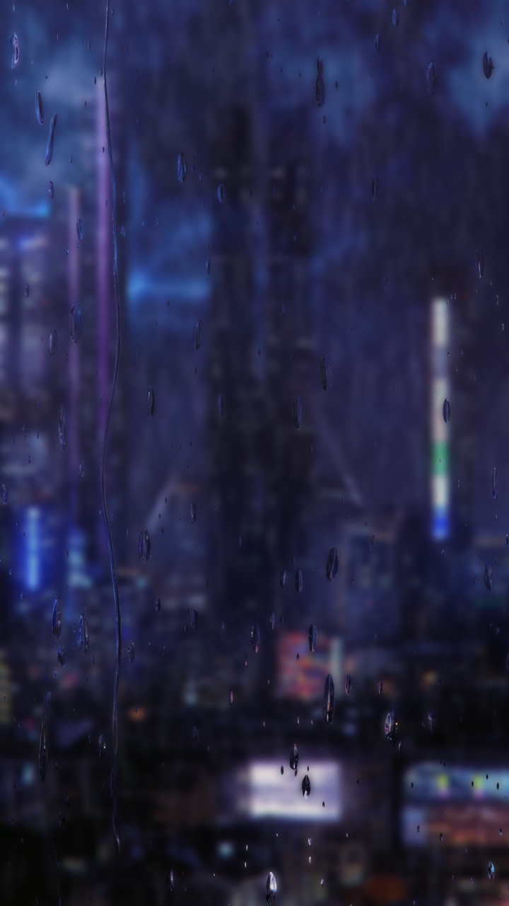 科学, 紫色的, 和阴影的色彩, 午夜, 城市 壁纸 720x1280 允许