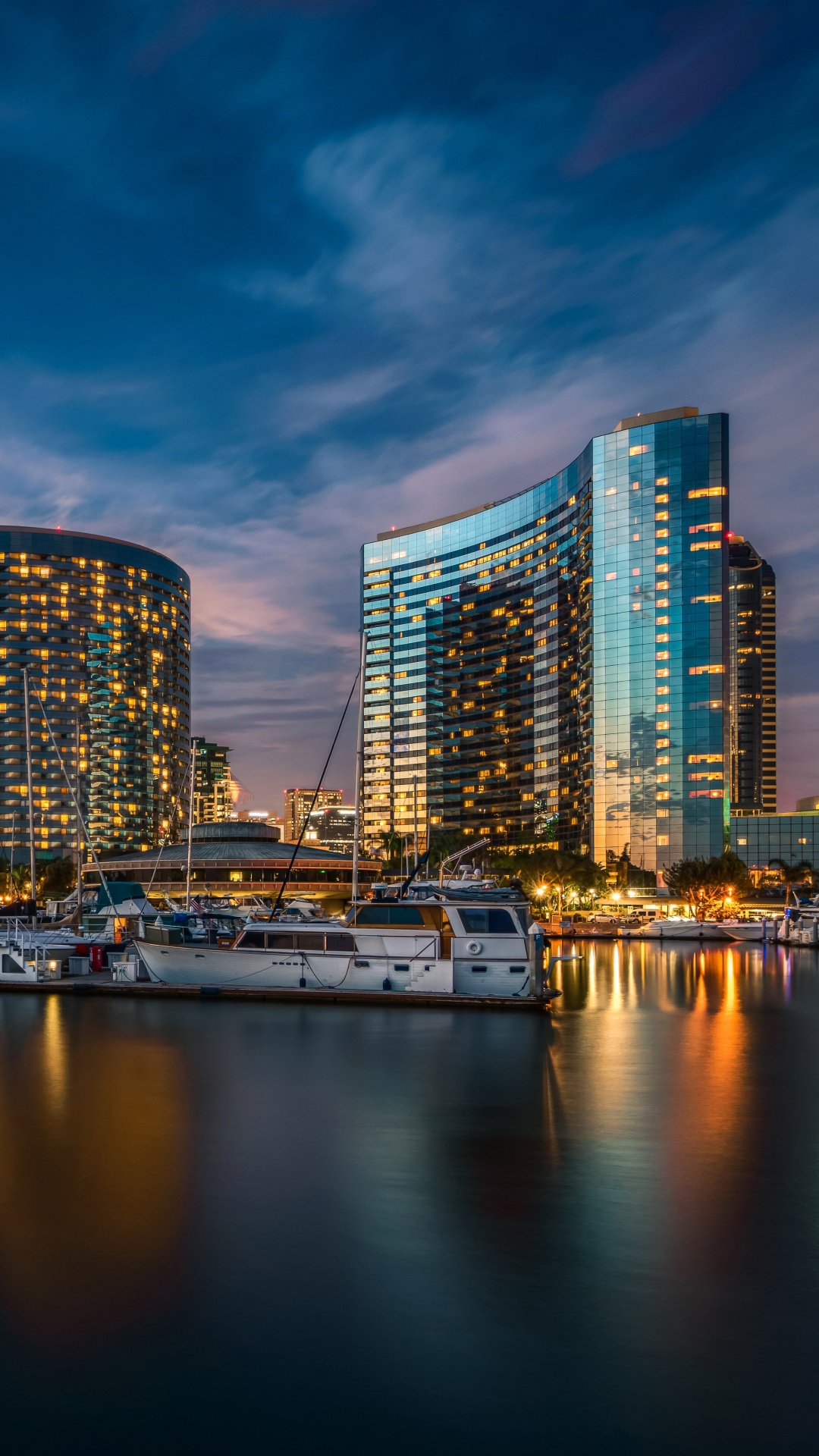 San Diego, Cityscape, City, Urban Area, Reflection. Wallpaper in 1080x1920 Resolution