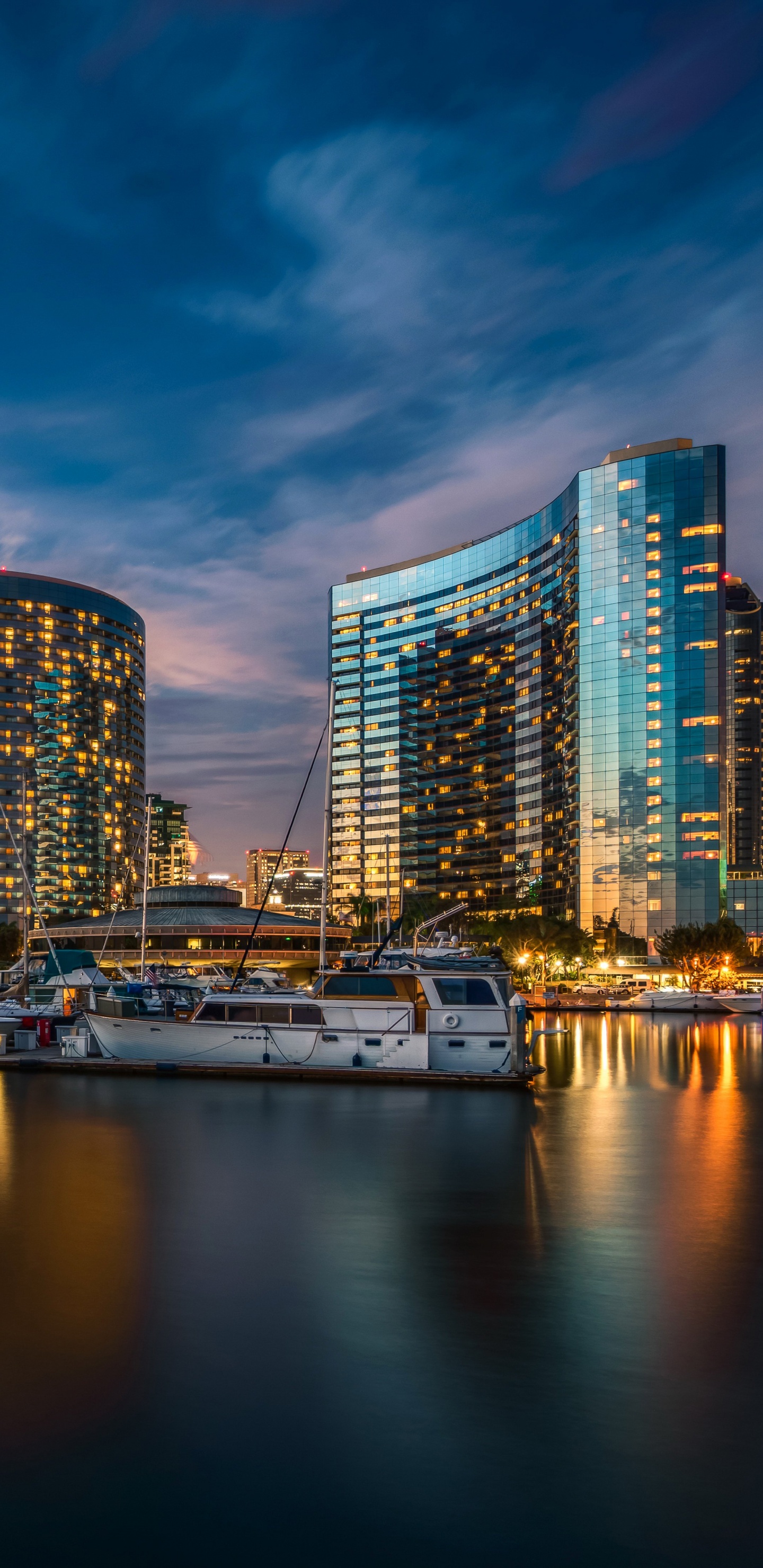 San Diego, Paisaje Urbano, Área Urbana, Reflexión, Urbe. Wallpaper in 1440x2960 Resolution