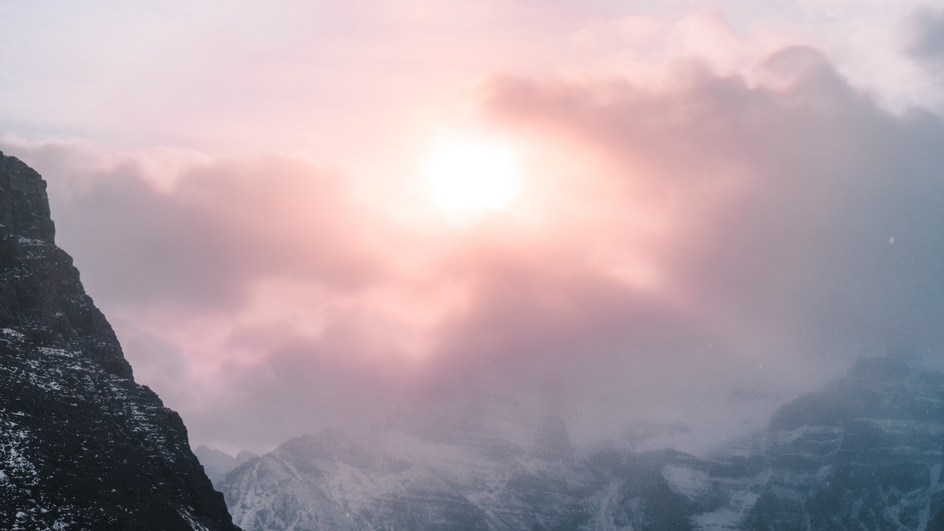 Neige, Hiver, Les Reliefs Montagneux, Nature, Highland. Wallpaper in 1920x1080 Resolution