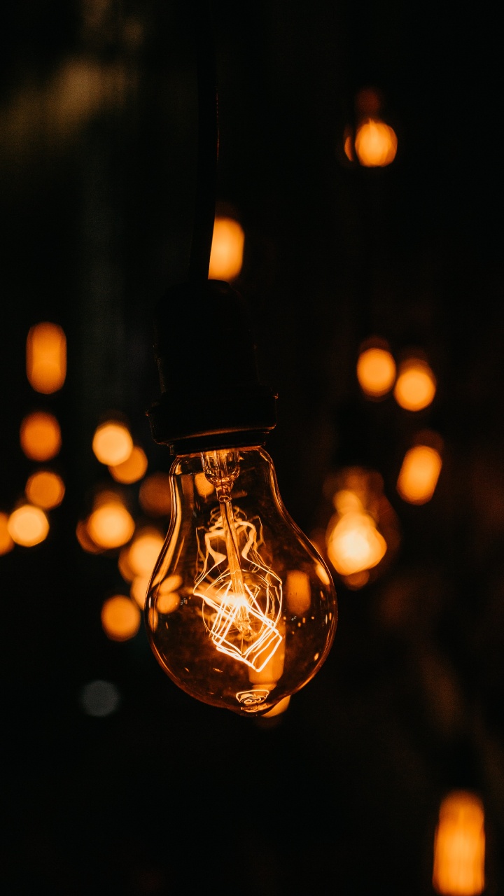 Selective Focus Photography of Light Bulb. Wallpaper in 720x1280 Resolution