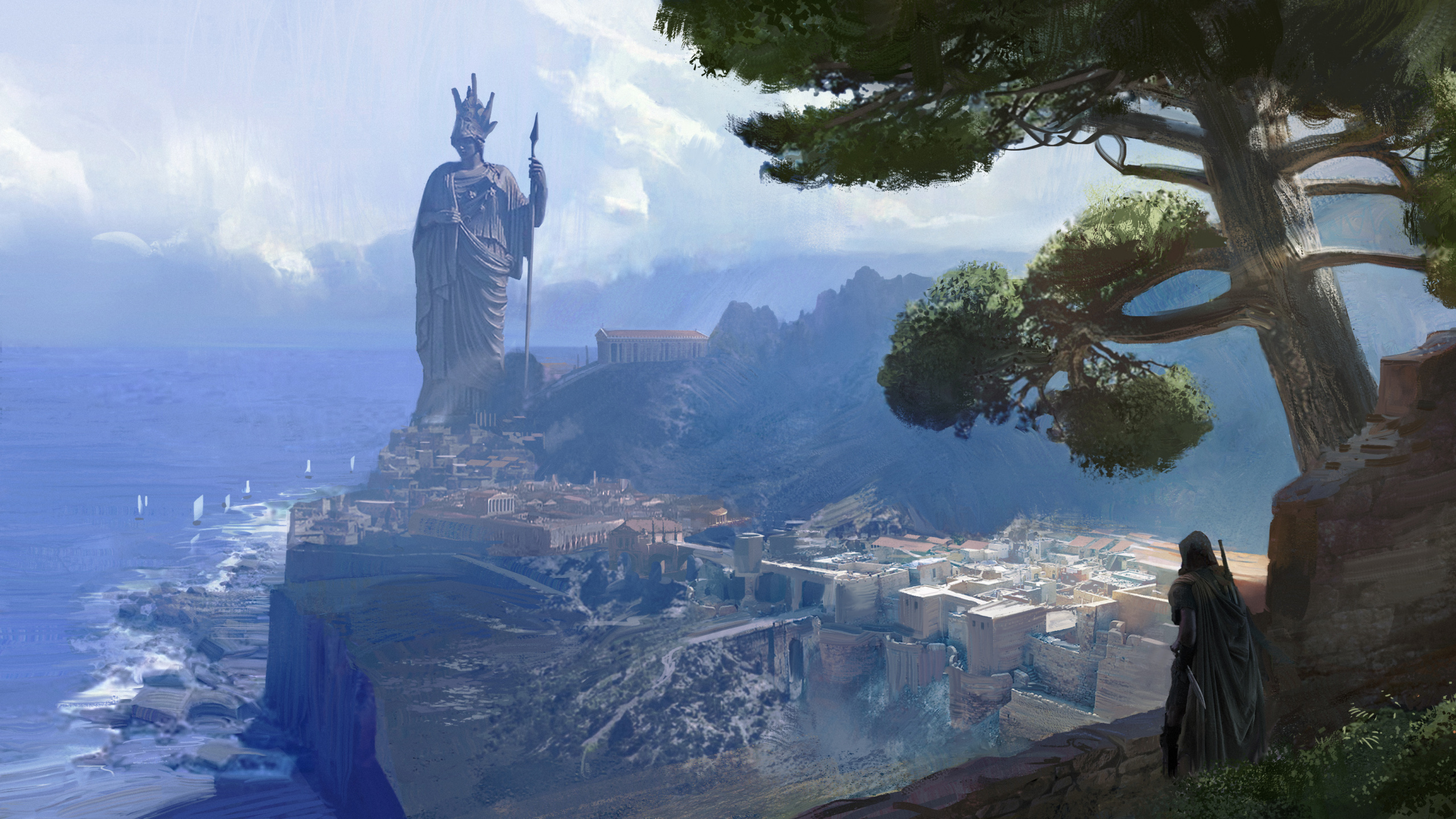 Assassins Creed Odyssey, Assassins Creed, Ubisoft, Adventure, Pc-Spiel. Wallpaper in 2560x1440 Resolution