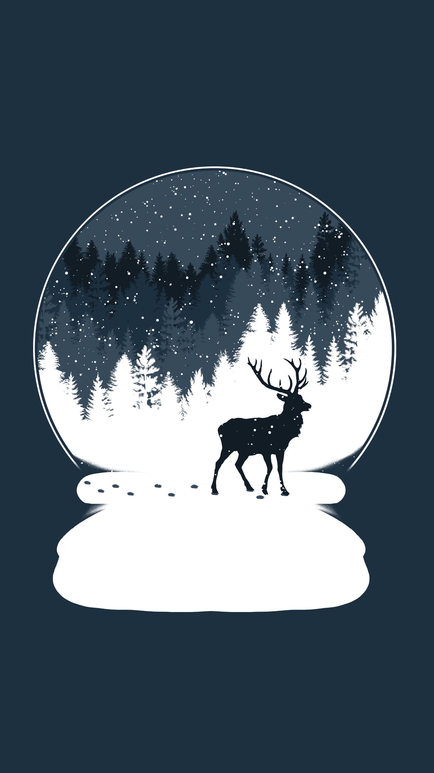 Renne, Elk, Fenêtre, Caribou de la Toundra, Art. Wallpaper in 1440x2560 Resolution