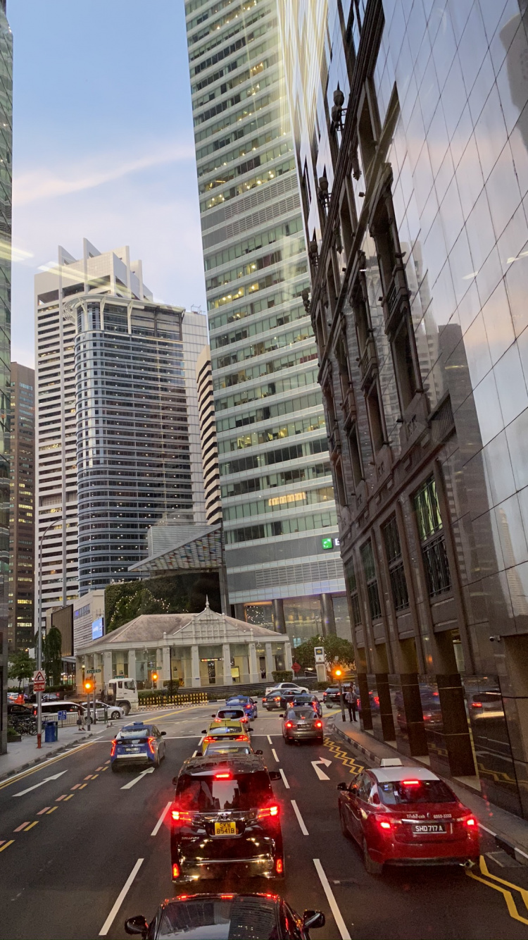 Singapour, Roi, Route, Tour de Bloc, Zone Urbaine. Wallpaper in 750x1334 Resolution