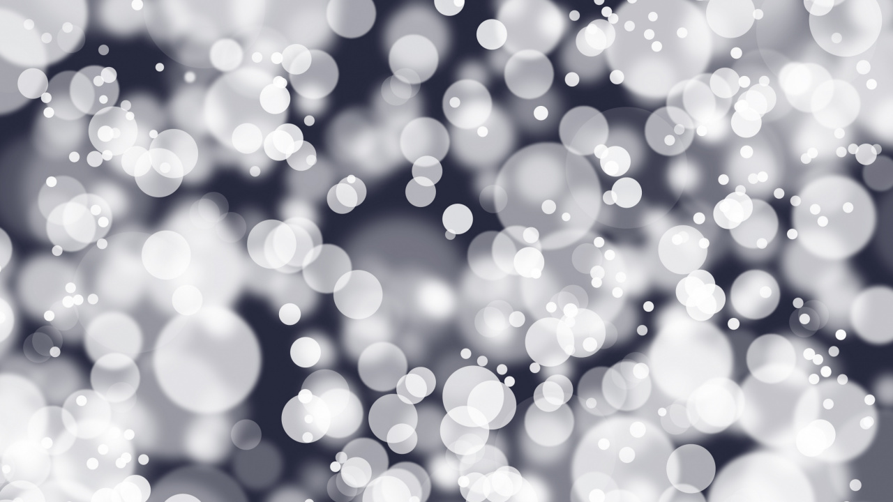 Weiße Und Blaue Bokeh-Lichter. Wallpaper in 1280x720 Resolution