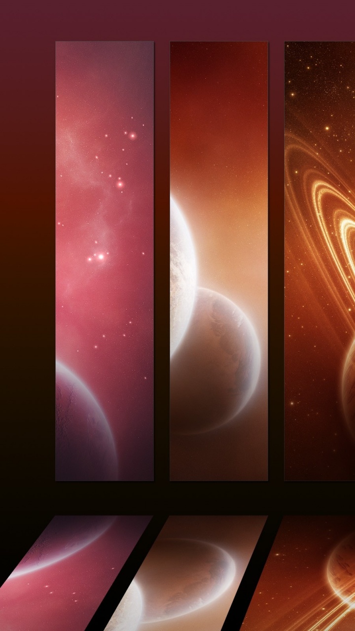 空间, 橙色 壁纸 720x1280 允许