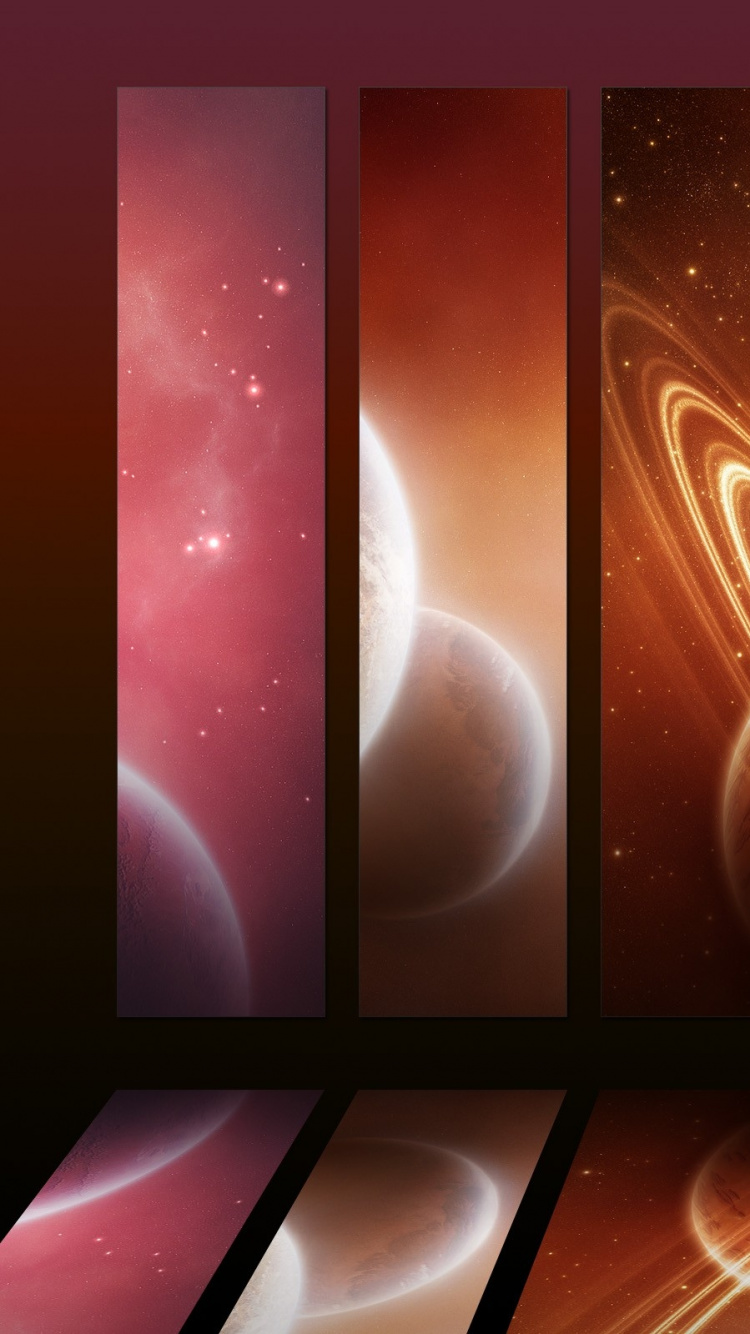 Blaue Und Braune Abstrakte Malerei. Wallpaper in 750x1334 Resolution