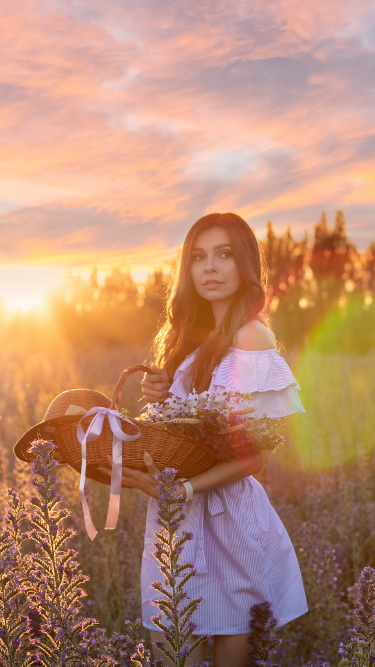 People in Nature, Nature, Sunlight, Light, Meadow. Wallpaper in 750x1334 Resolution