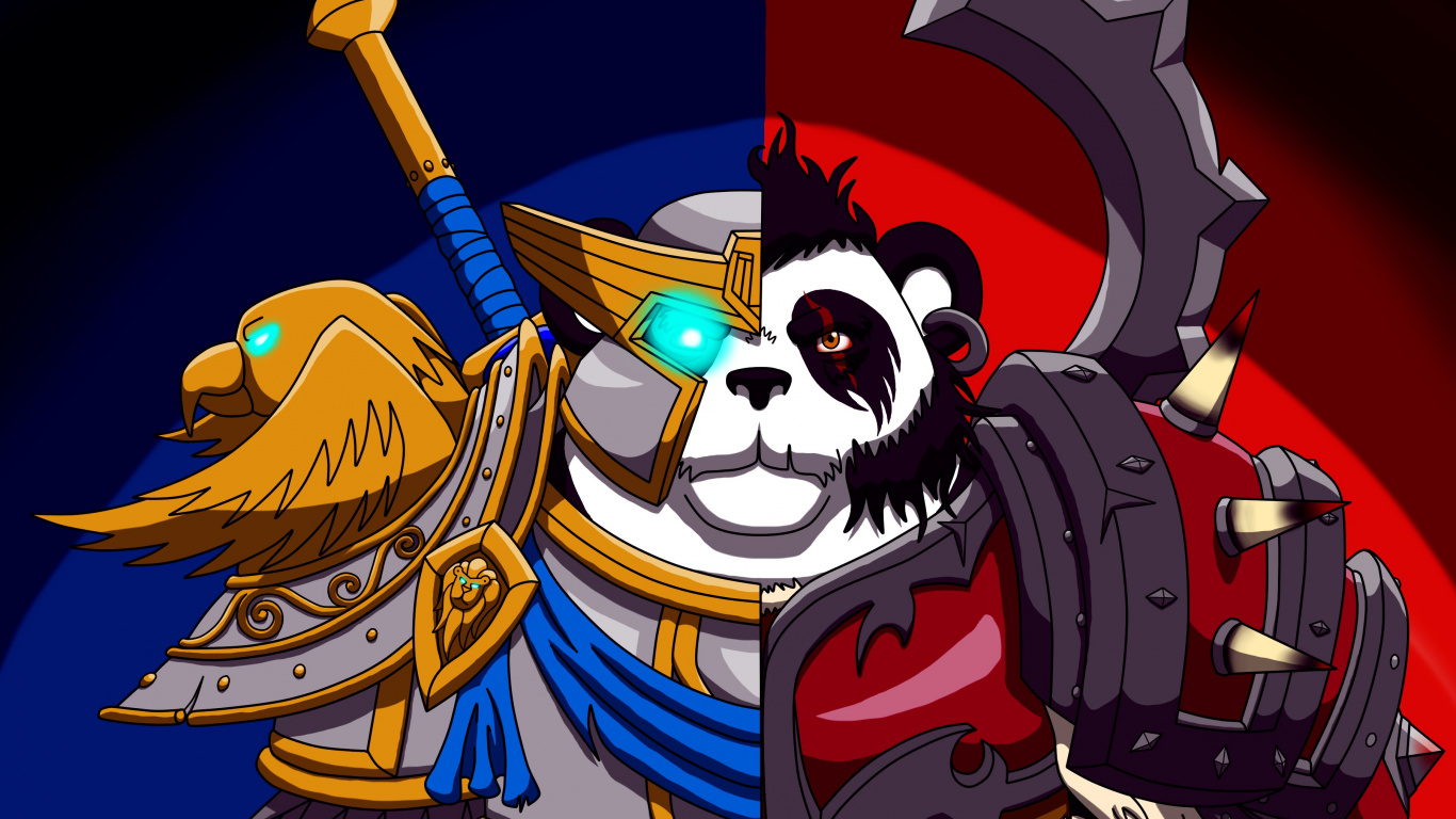 World of Warcraft Mists of Pandaria, Cartoon, Dessin Animé, Illustration, Fiction. Wallpaper in 1366x768 Resolution