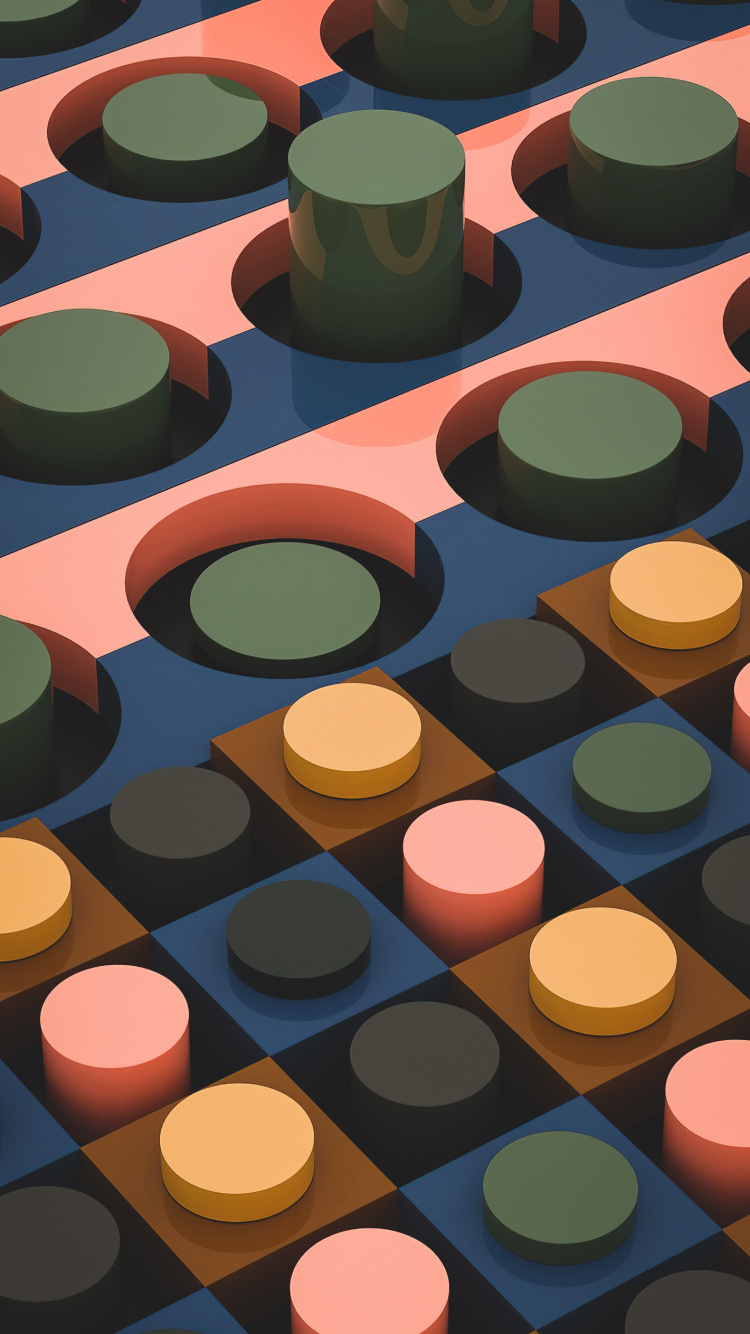 棕色, 色彩, 光, 黑色的, 橙色 壁纸 750x1334 允许