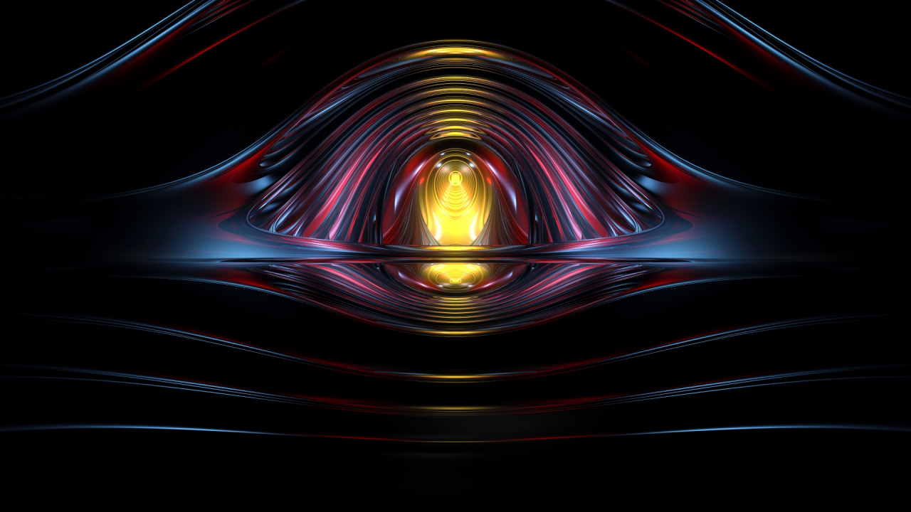 Papier Peint Numérique Lumière Rouge et Jaune. Wallpaper in 1280x720 Resolution