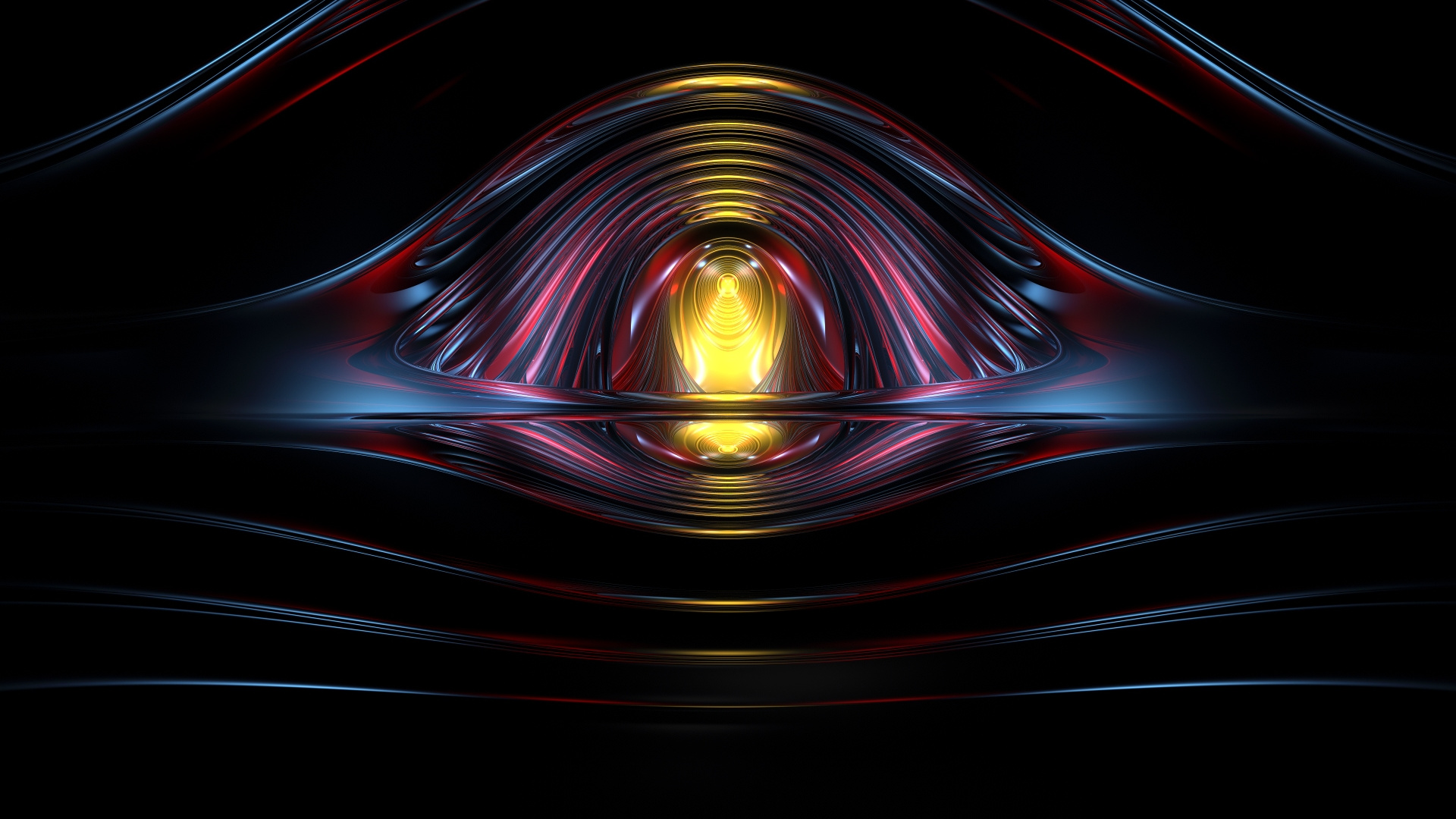 Papel Tapiz Digital de Luz Roja y Amarilla. Wallpaper in 1920x1080 Resolution