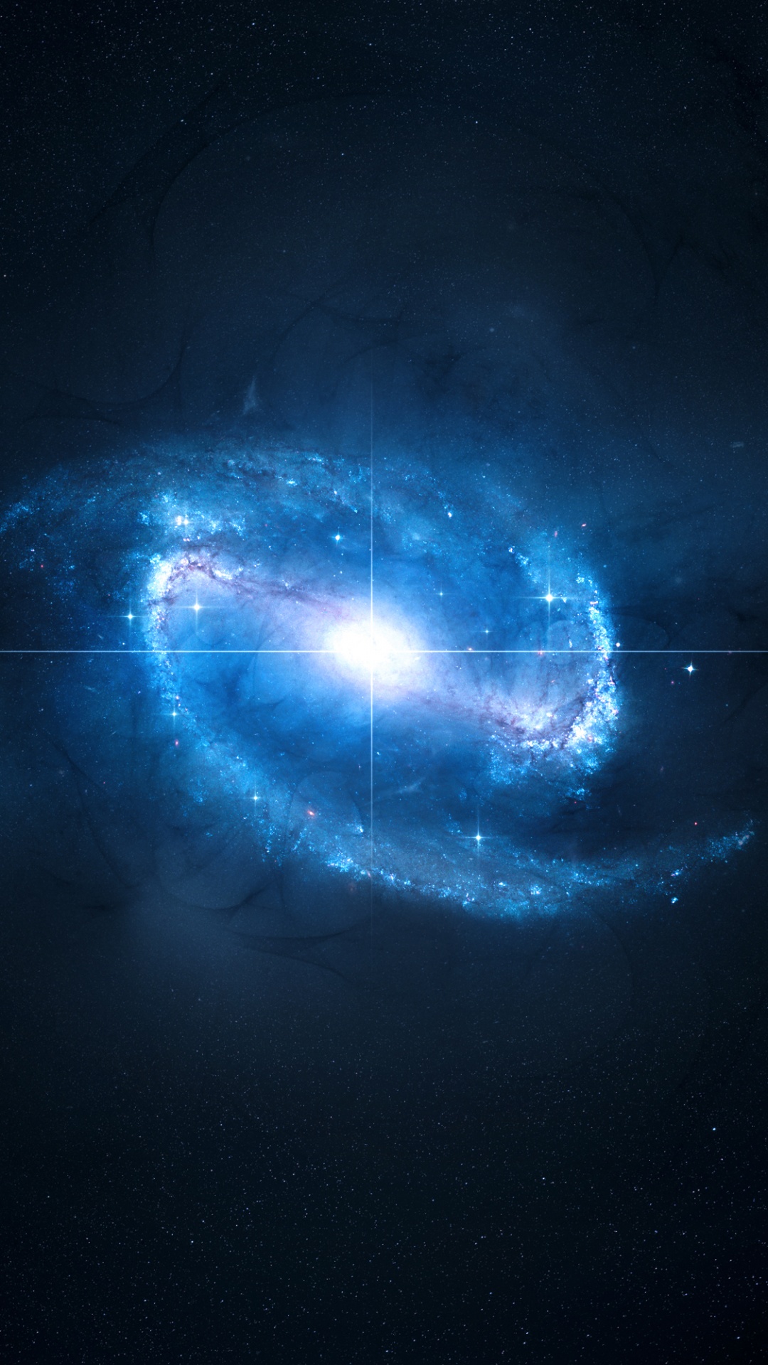 Lumière Bleue et Blanche Dans Une Pièce Sombre. Wallpaper in 1080x1920 Resolution