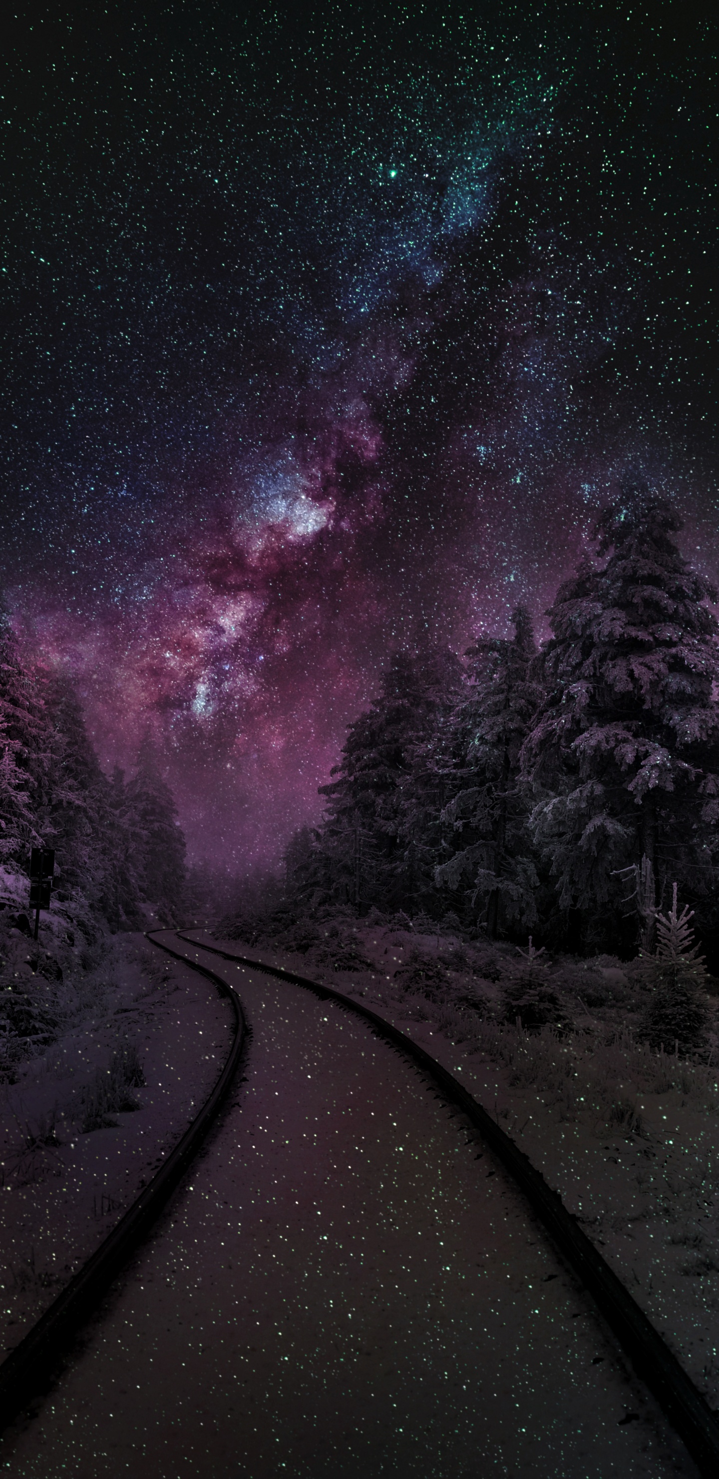 Natur, Atmosphäre, Natürlichen Umgebung, Purpur, Naturlandschaft. Wallpaper in 1440x2960 Resolution