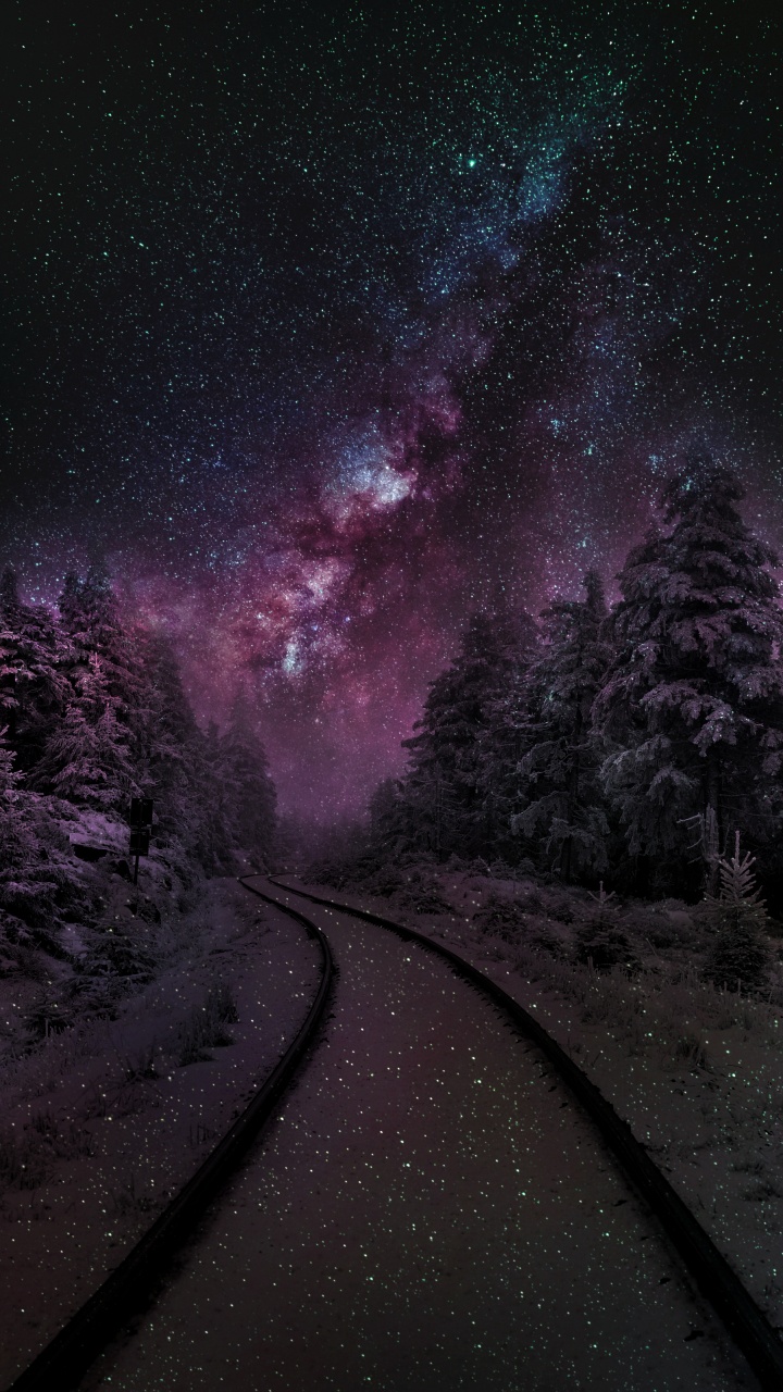 Natur, Atmosphäre, Natürlichen Umgebung, Purpur, Naturlandschaft. Wallpaper in 720x1280 Resolution