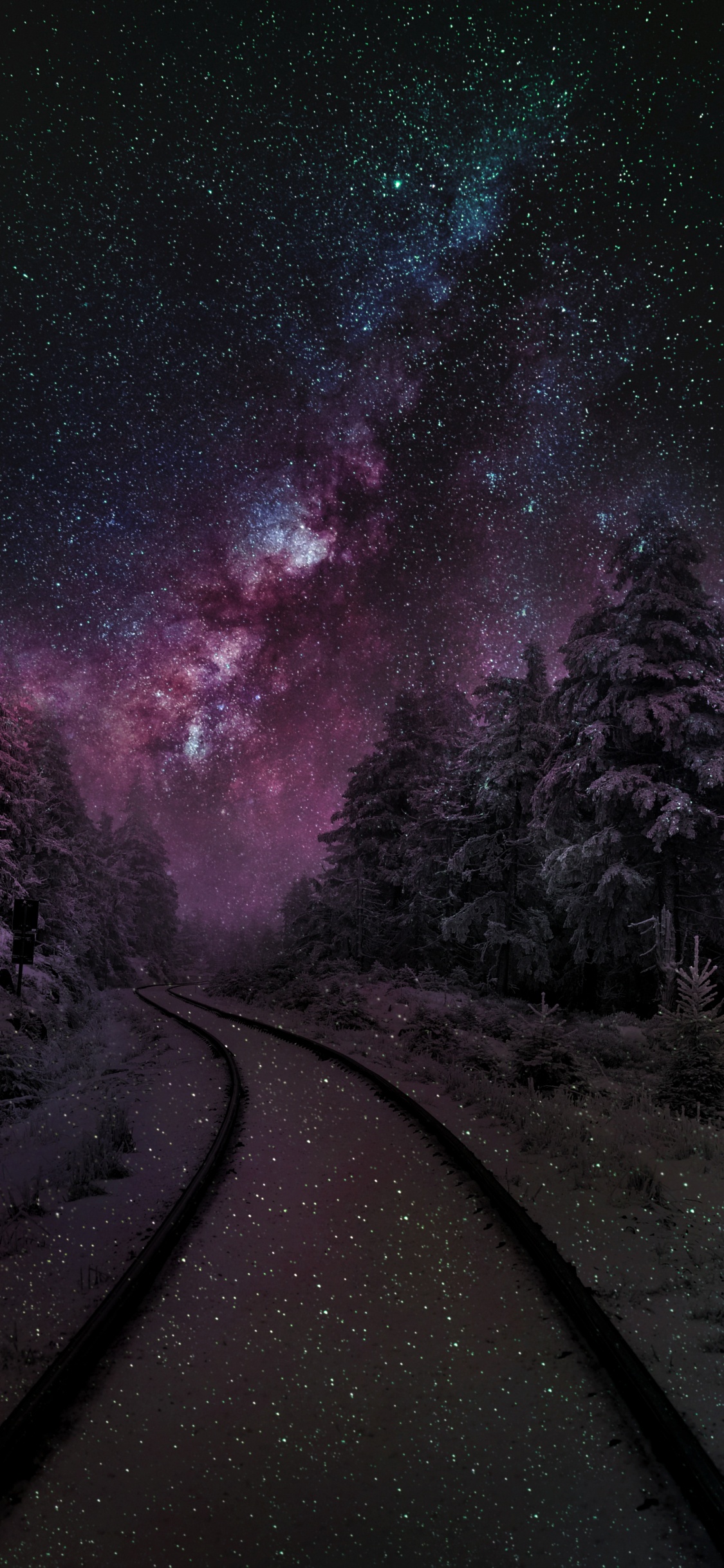 Nature, Atmosphère, Environnement Naturel, Purple, Paysage Naturel. Wallpaper in 1125x2436 Resolution