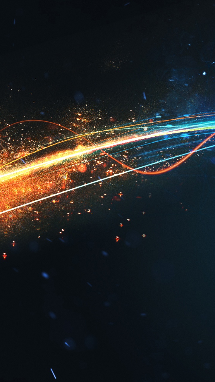 Rayas de Luz Azul y Blanca. Wallpaper in 720x1280 Resolution