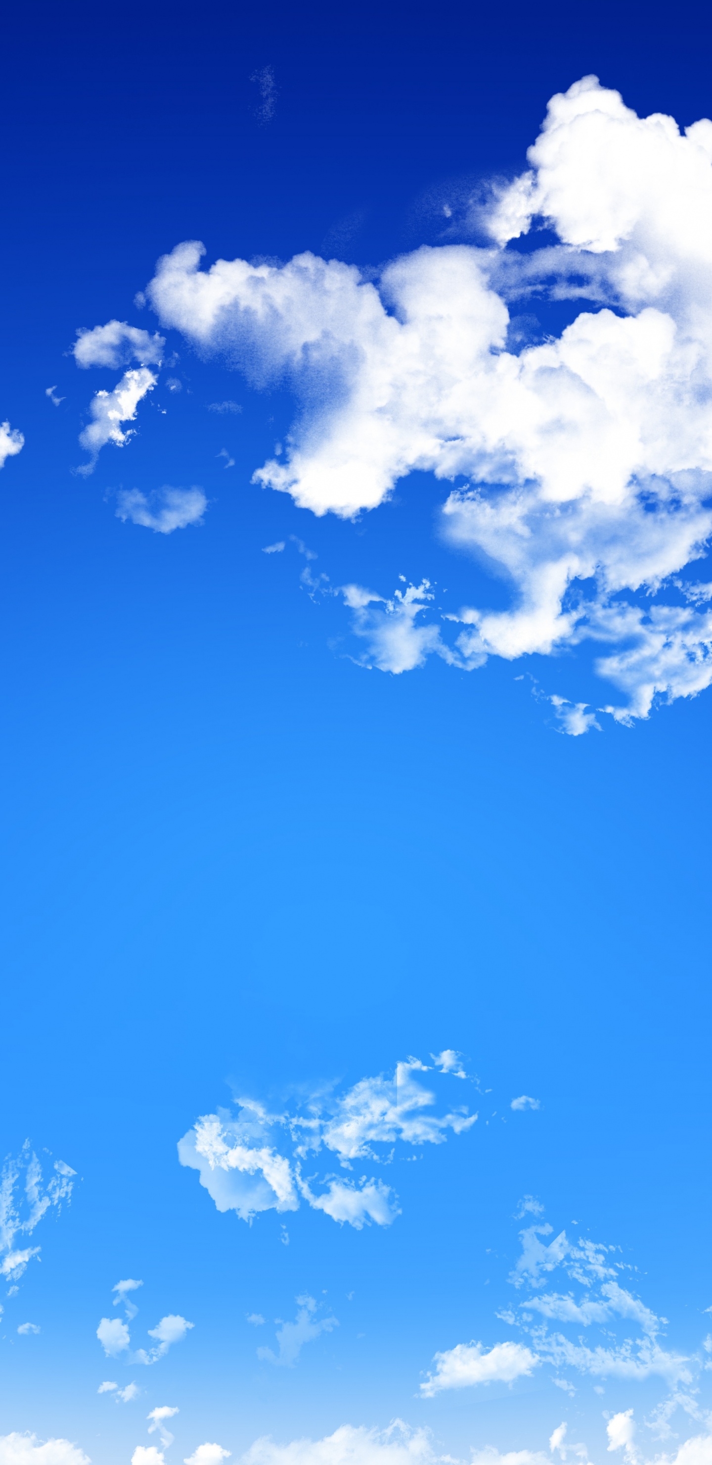 White Clouds and Blue Sky During Daytime. Wallpaper in 1440x2960 Resolution