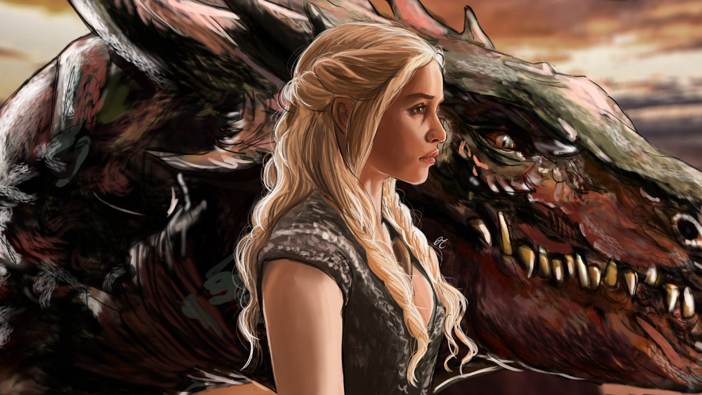 Femme en Robe Noire et Blanche. Wallpaper in 1366x768 Resolution