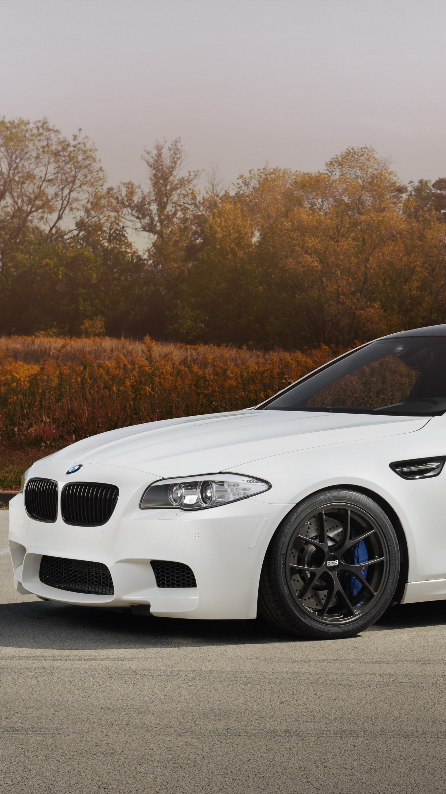 Coupé Bmw m 3 Blanc Garé Sur Une Route Goudronnée Grise Pendant la Journée. Wallpaper in 1440x2560 Resolution