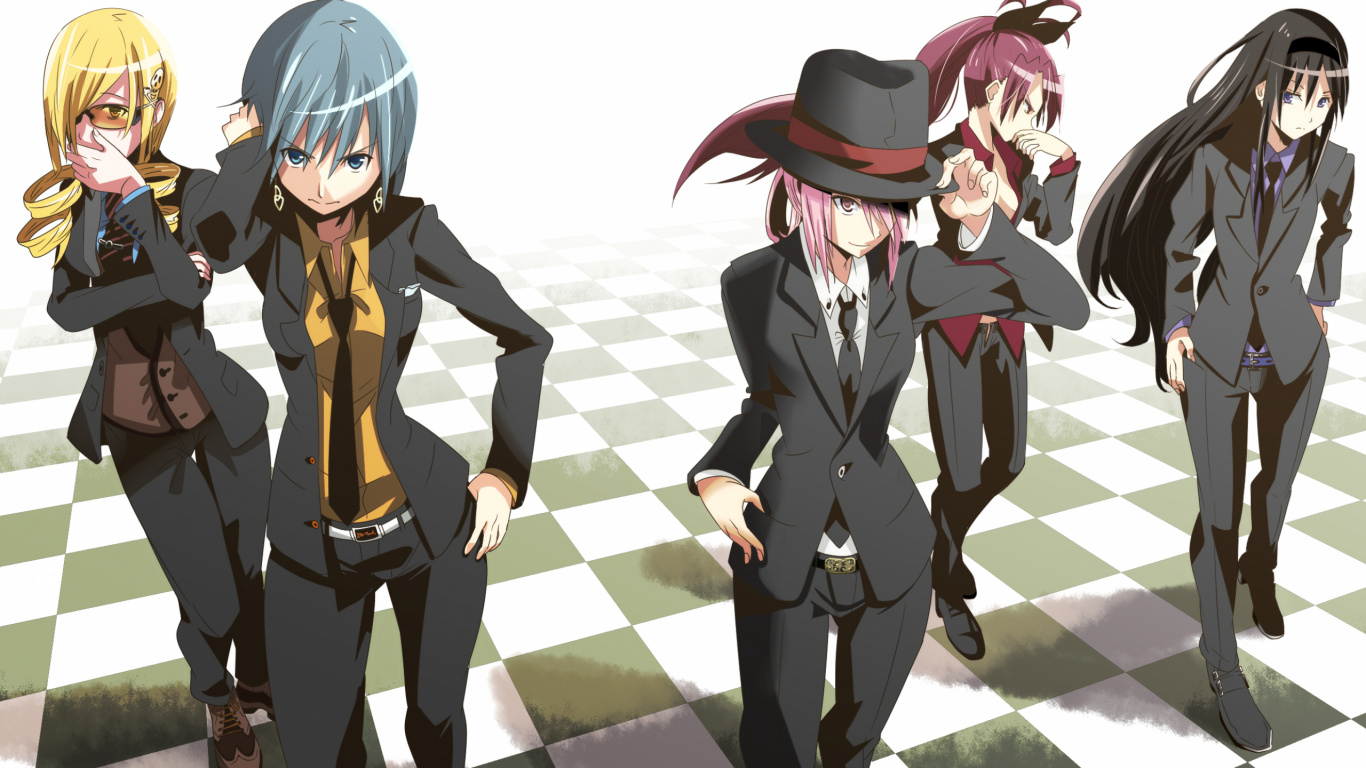 Homme en Costume Noir Personnage D'anime. Wallpaper in 1366x768 Resolution