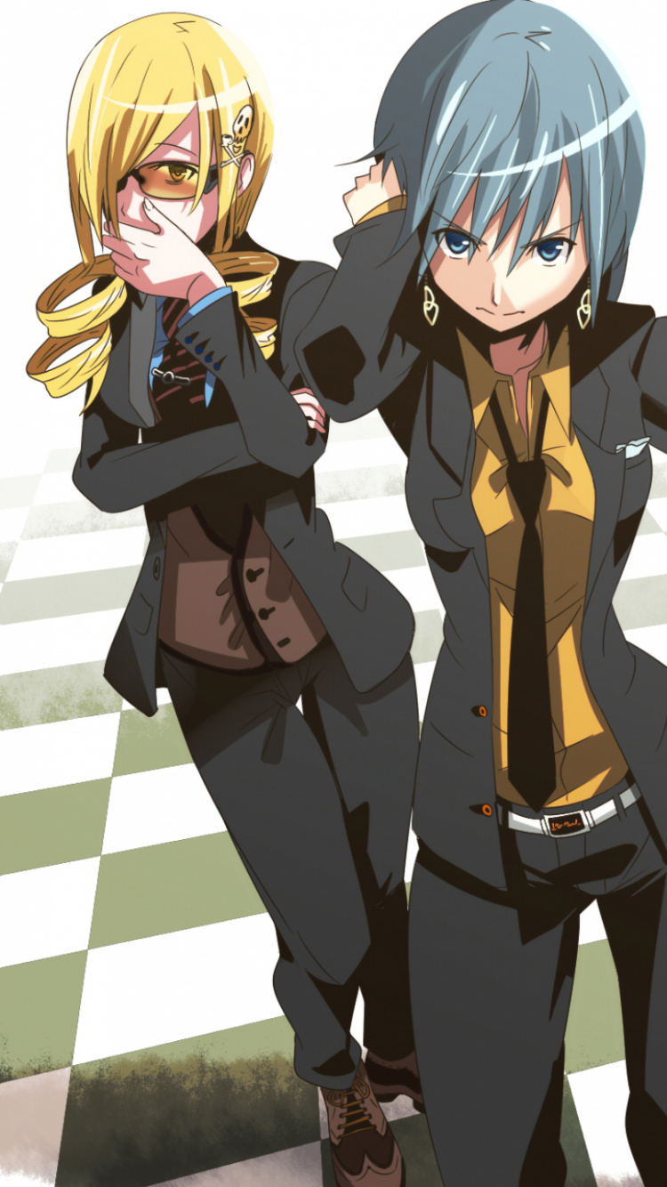 Homme en Costume Noir Personnage D'anime. Wallpaper in 750x1334 Resolution