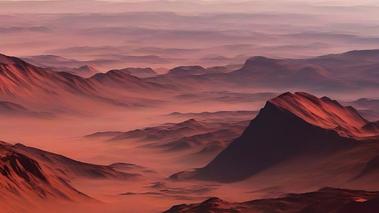 Afterglow, Atmosphere, Ecoregion, Natural Landscape, Mountain. Wallpaper in 1280x720 Resolution