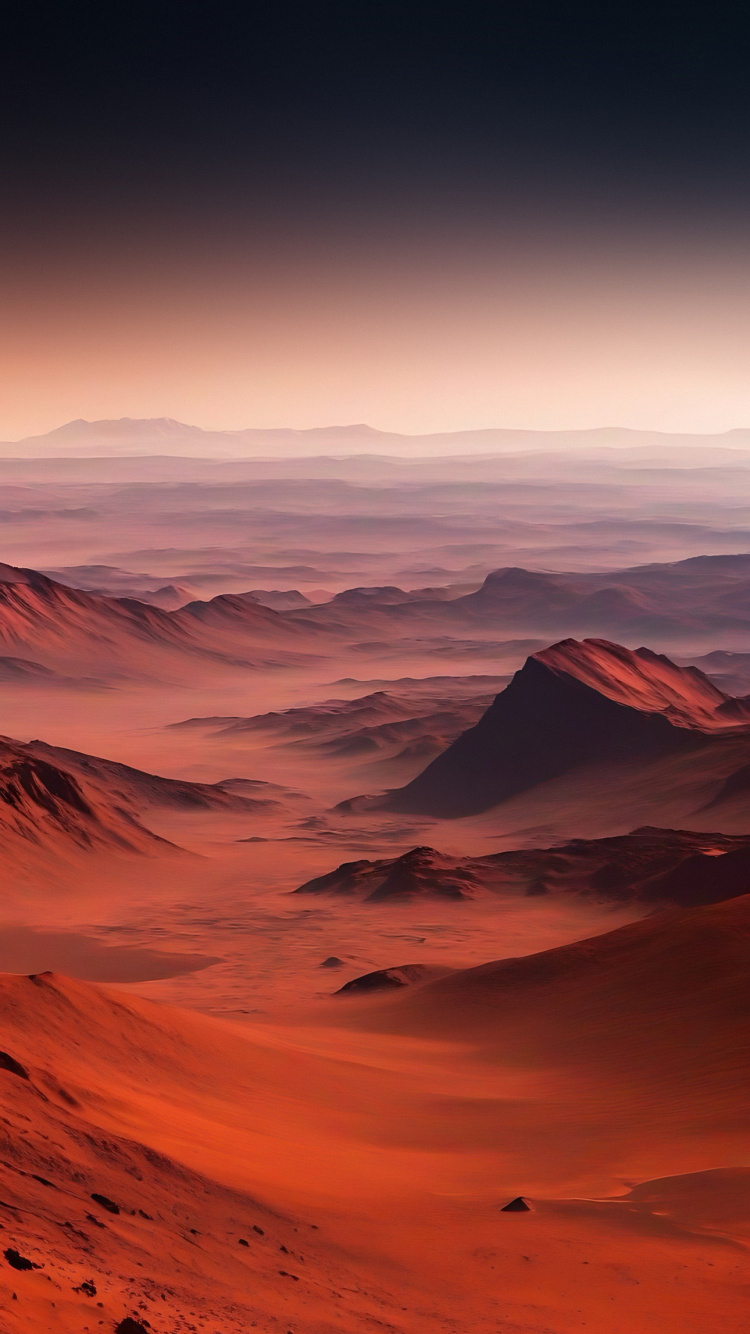 Afterglow, Atmosphere, Ecoregion, Natural Landscape, Mountain. Wallpaper in 750x1334 Resolution