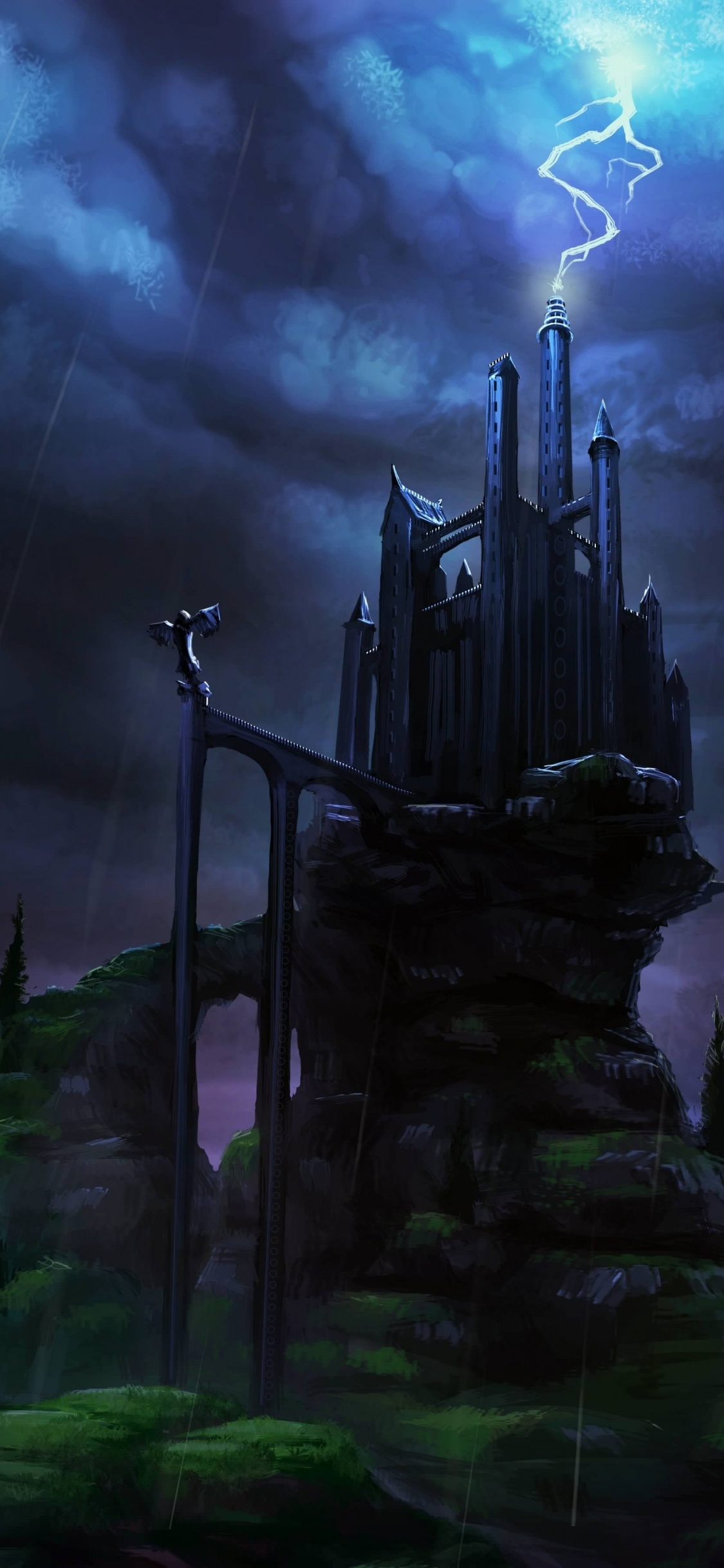 Campo de Hierba Verde Bajo el Cielo Nublado Durante el Día. Wallpaper in 1125x2436 Resolution