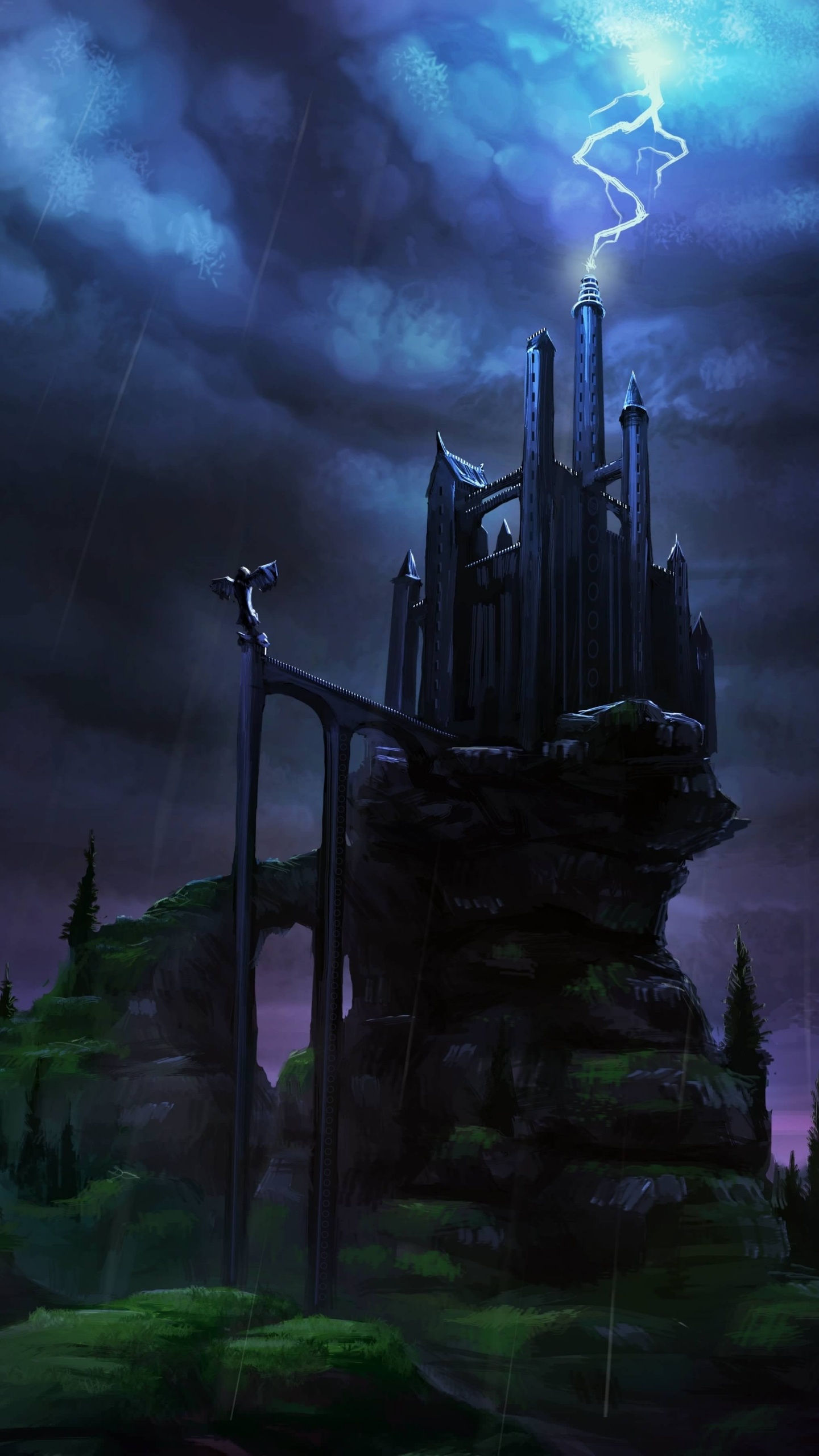 Campo de Hierba Verde Bajo el Cielo Nublado Durante el Día. Wallpaper in 1440x2560 Resolution