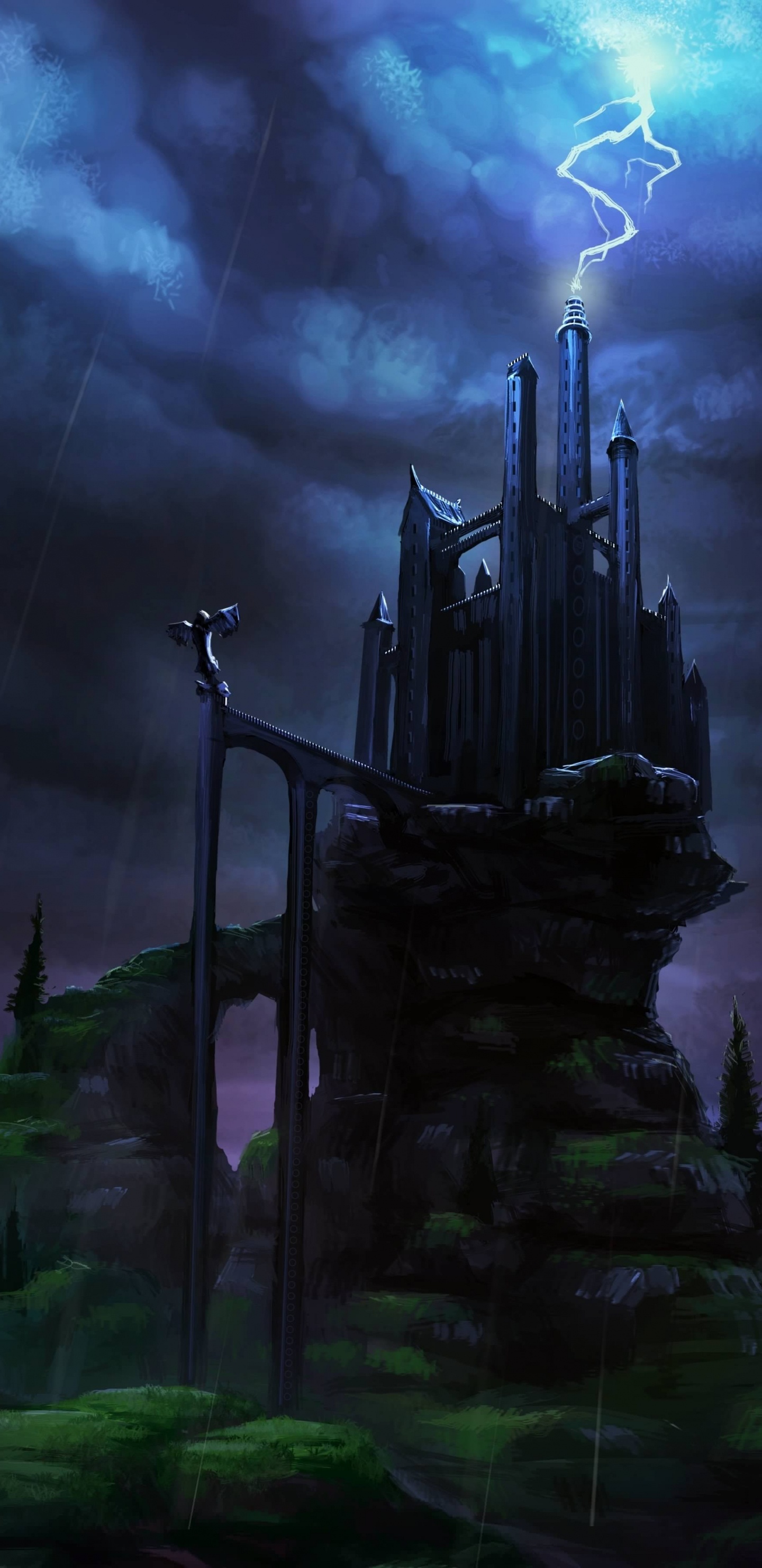 Campo de Hierba Verde Bajo el Cielo Nublado Durante el Día. Wallpaper in 1440x2960 Resolution