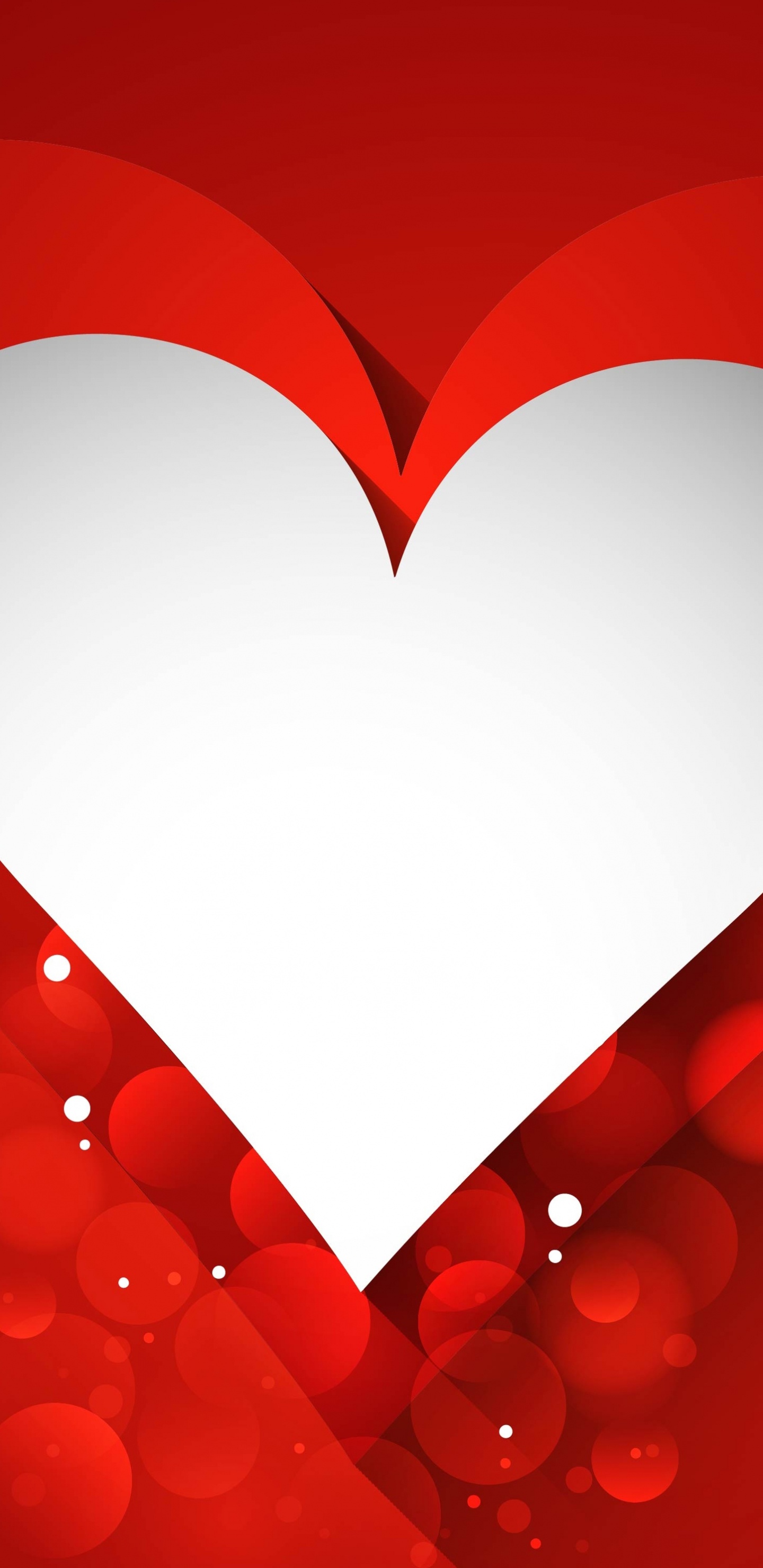 Coraz, el Día de San Valentín, Rojo, Amor, Organo. Wallpaper in 1440x2960 Resolution