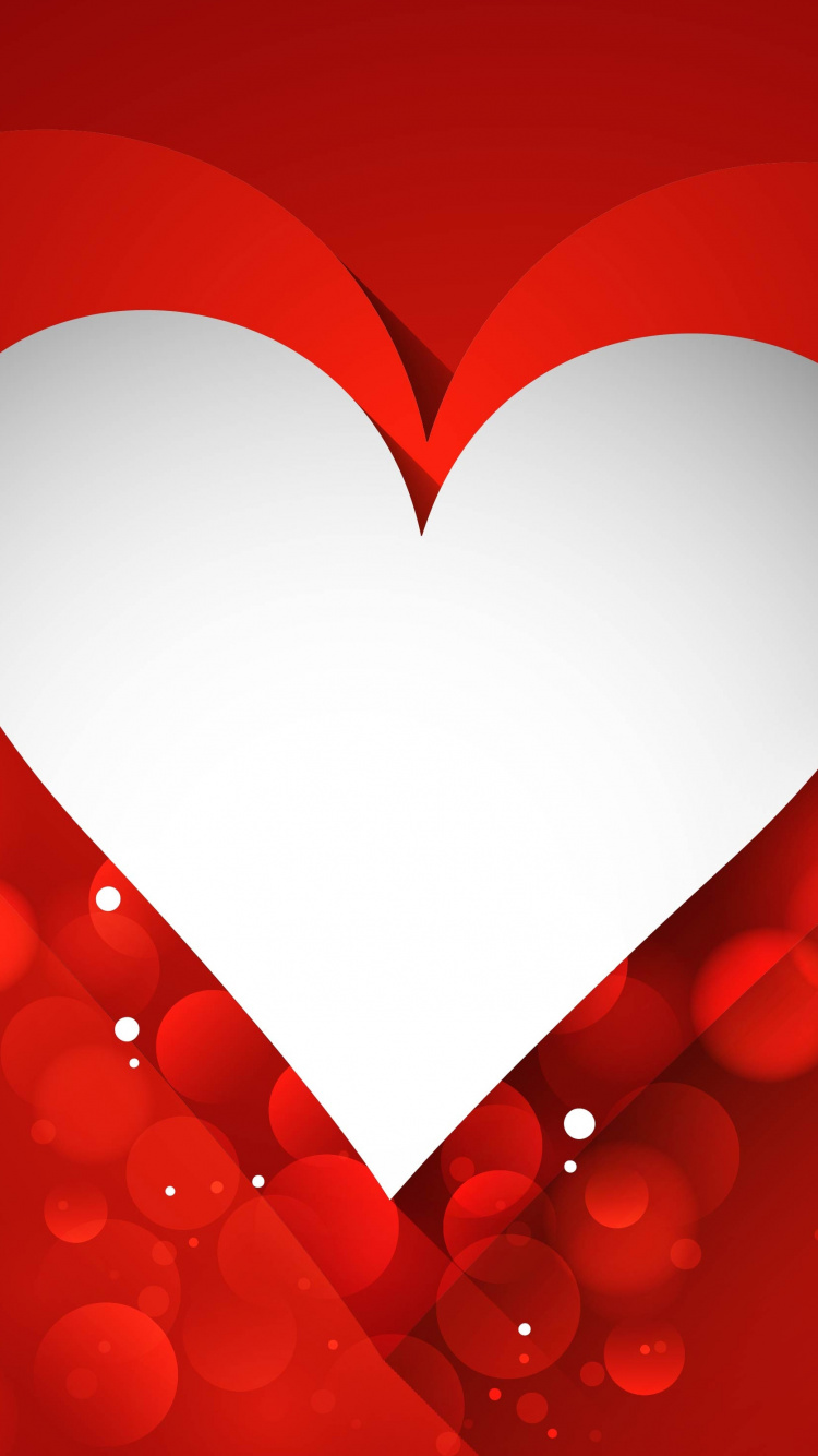 Herzen, Valentines Tag, Liebe, Organ, Blütenblatt. Wallpaper in 750x1334 Resolution