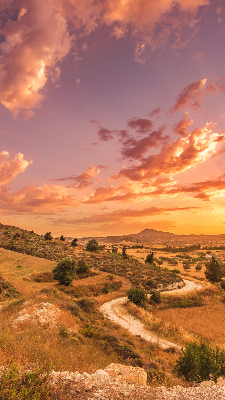 Monastère de Stavrovouni, Atmosphère, L'écorégion, Lumière, Afterglow. Wallpaper in 750x1334 Resolution