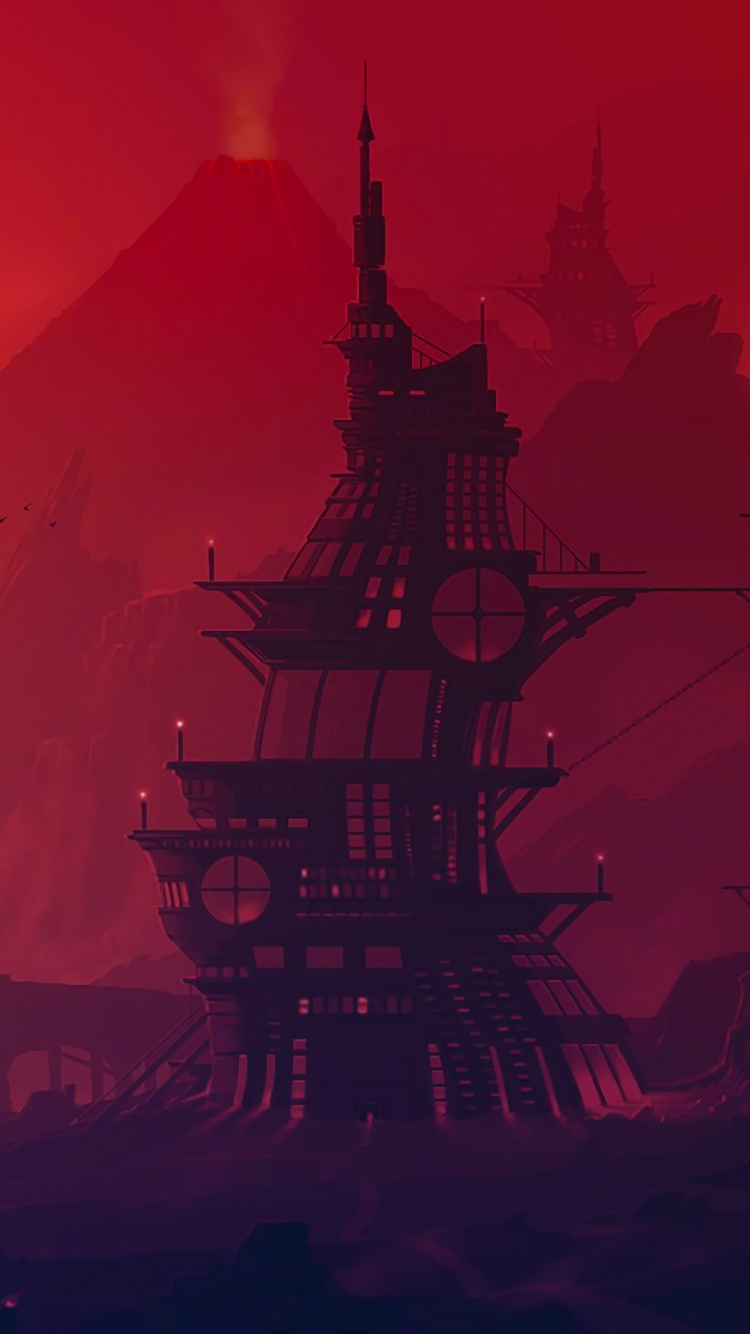 Red, Illustration, L'art Numérique, le Travail de L'art, Artiste. Wallpaper in 750x1334 Resolution