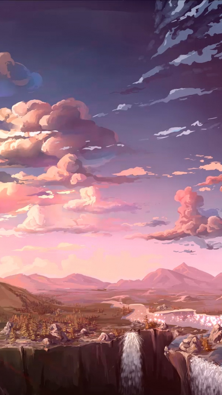 Brown and White Mountains Under Blue Sky. Wallpaper in 720x1280 Resolution