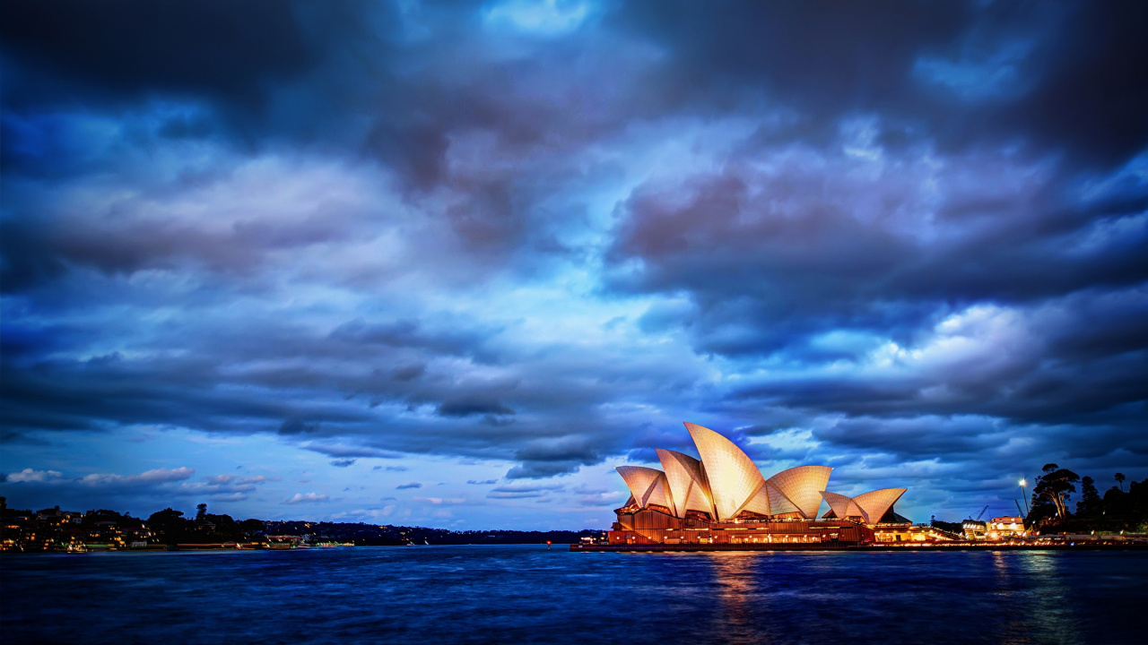 Opéra de Sydney en Australie. Wallpaper in 1280x720 Resolution