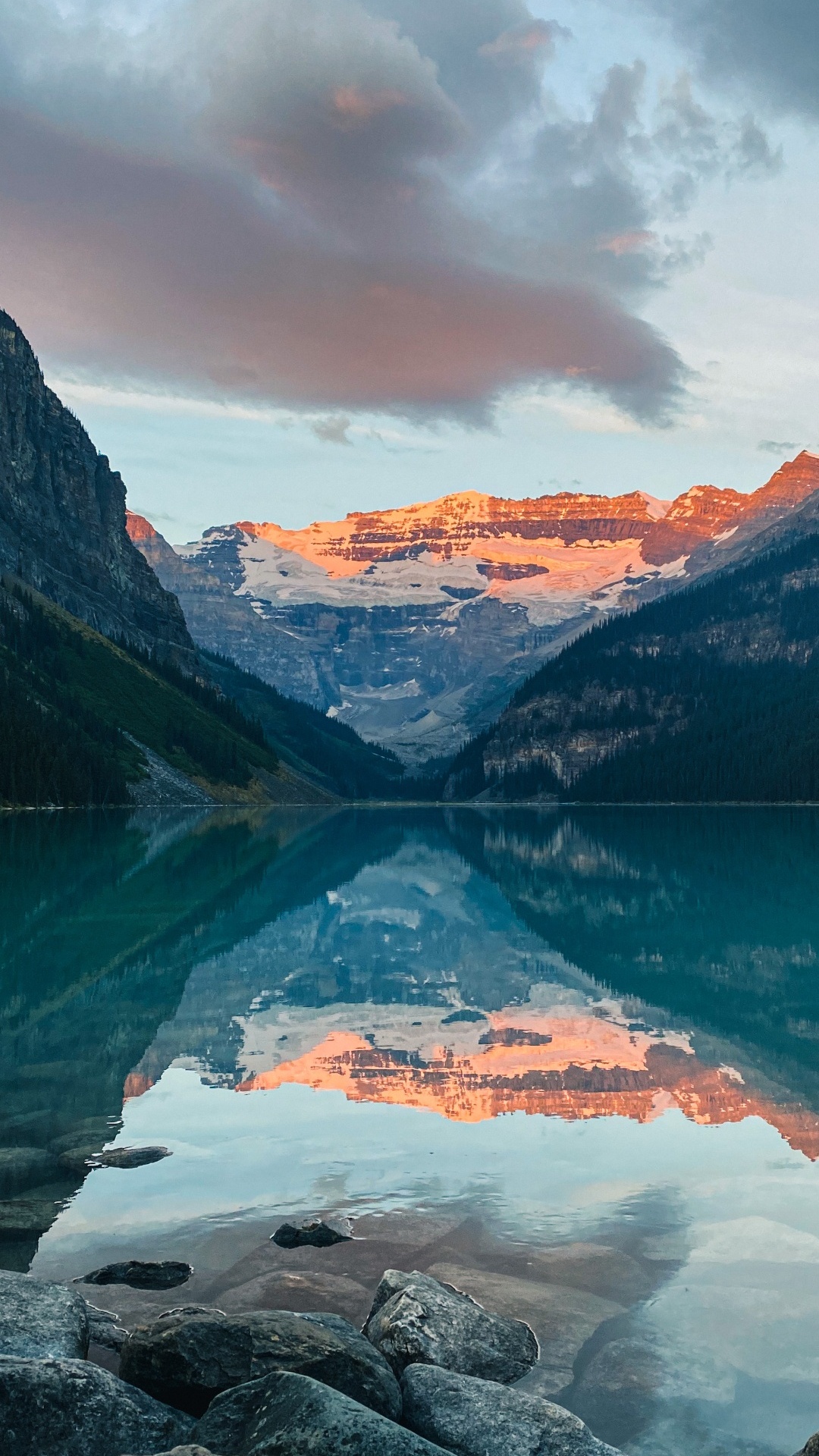 Lake Louise, Mountain, Lake, Mountain Range, Nature. Wallpaper in 1080x1920 Resolution