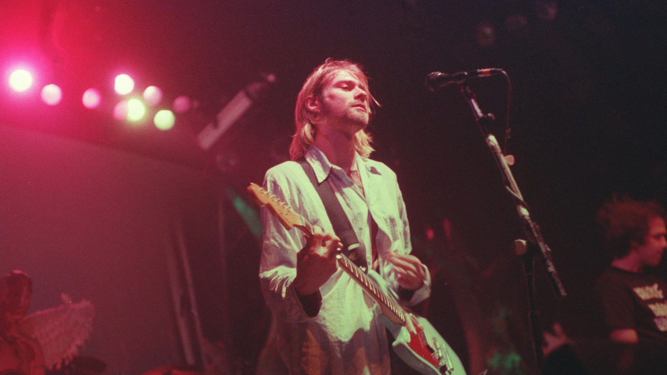 Nirvana, Live, Performance, Entertainment, Musician. Wallpaper in 1366x768 Resolution