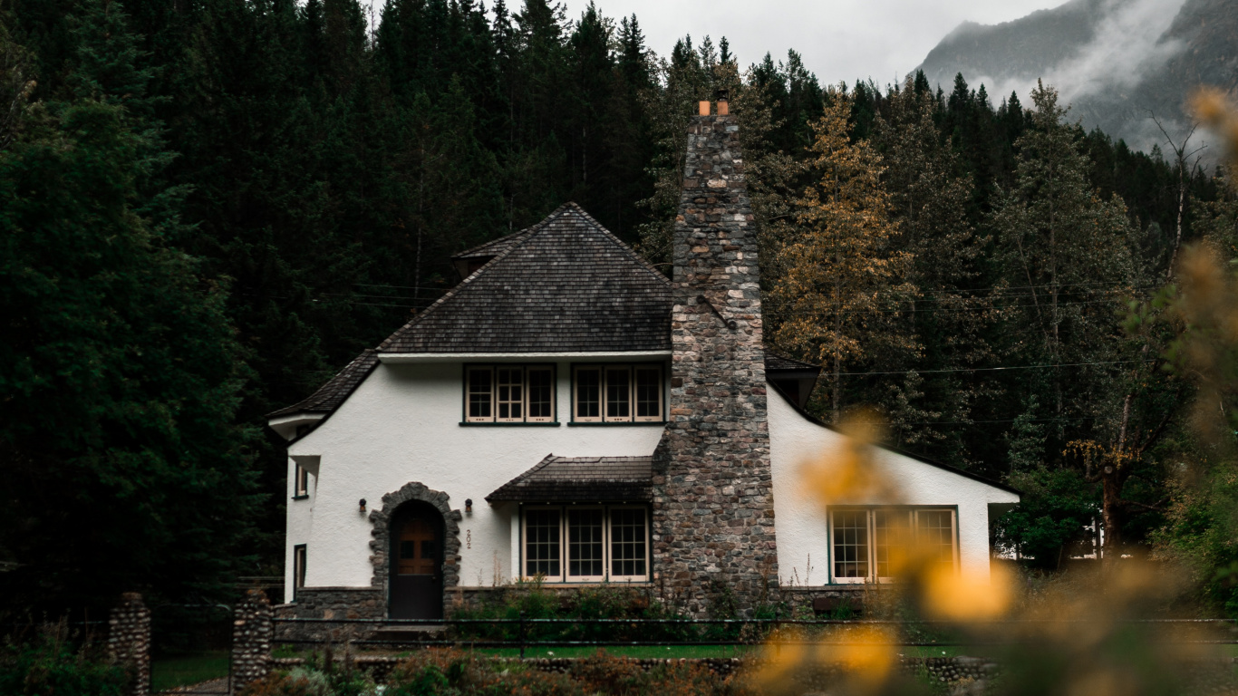 Startseite, Natur, Haus, Eigenschaft, Hochland. Wallpaper in 1366x768 Resolution