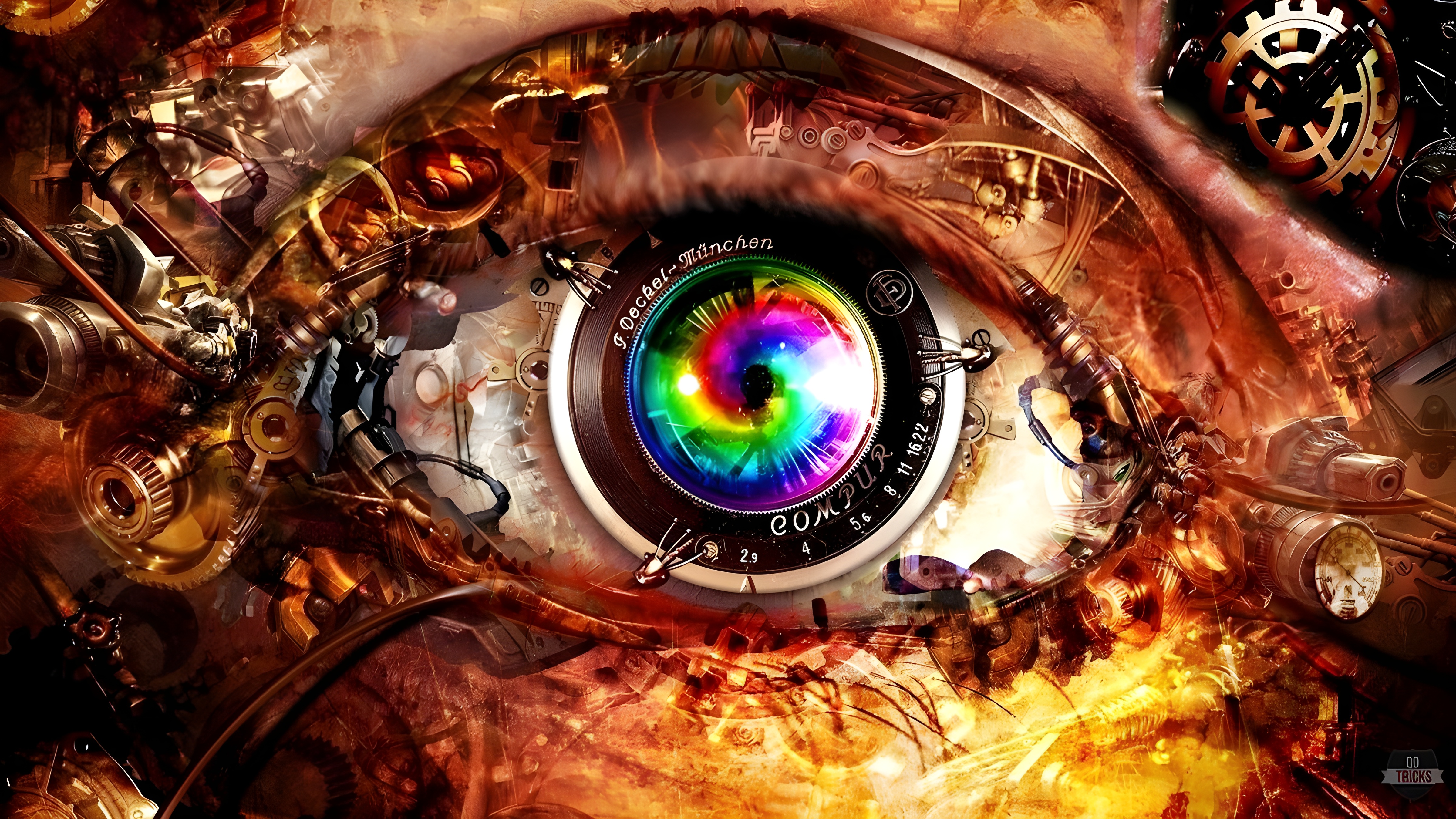 steampunk eye wallpaper