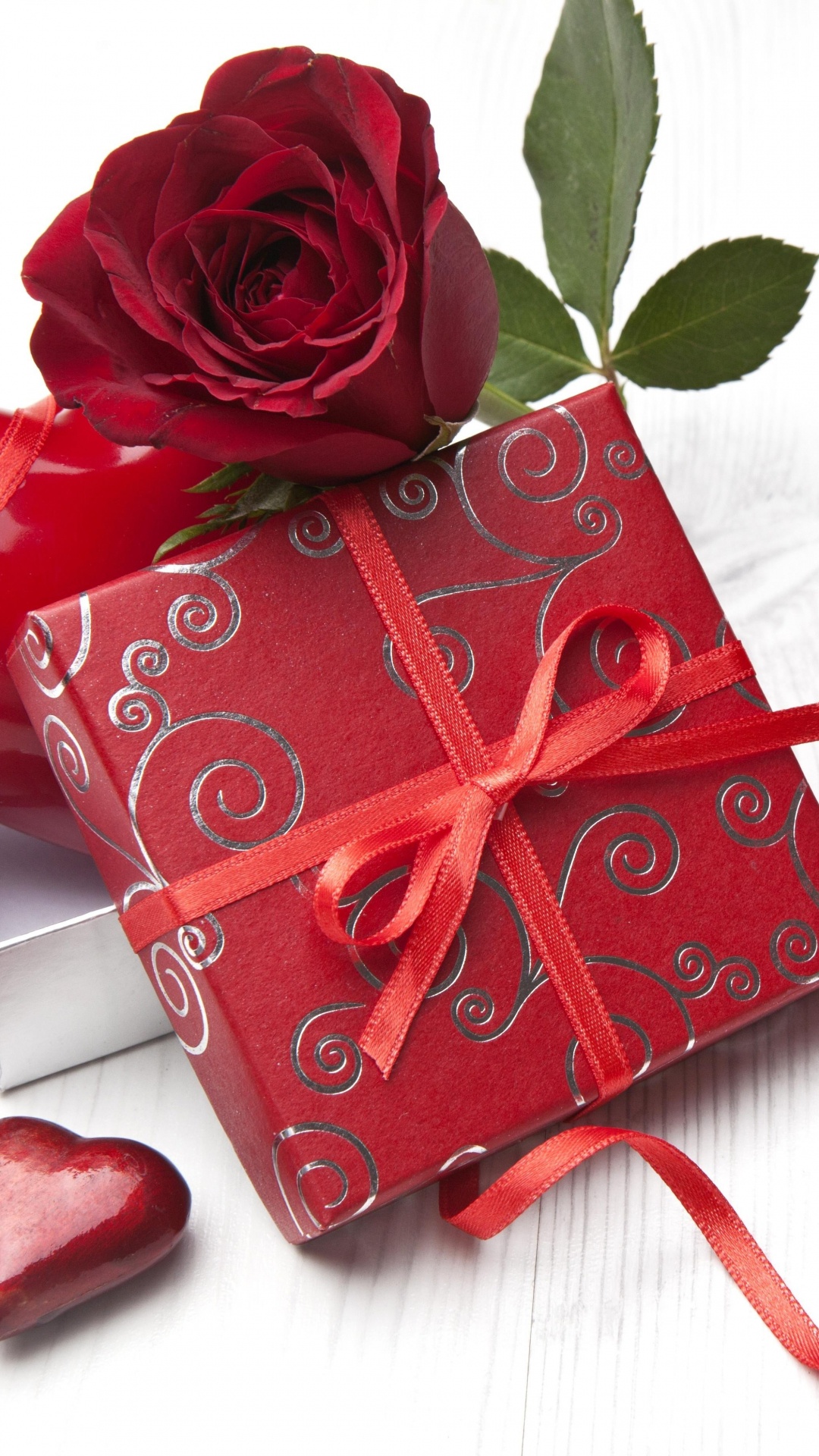 Heart, Rose, Valentines Day, Romance, Red. Wallpaper in 1080x1920 Resolution