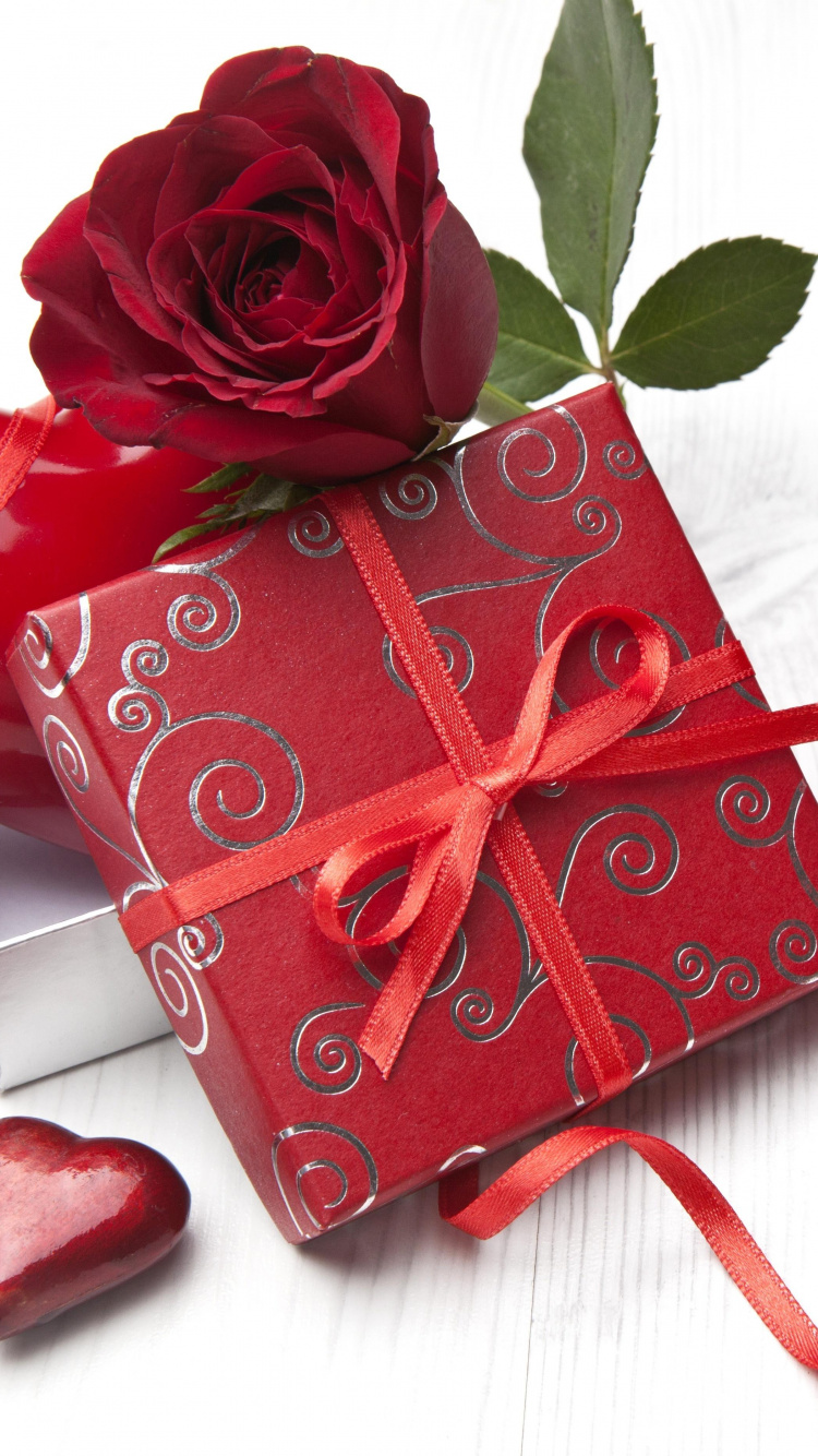 Herzen, Rose, Valentines Tag, Romantik, Liebe. Wallpaper in 750x1334 Resolution