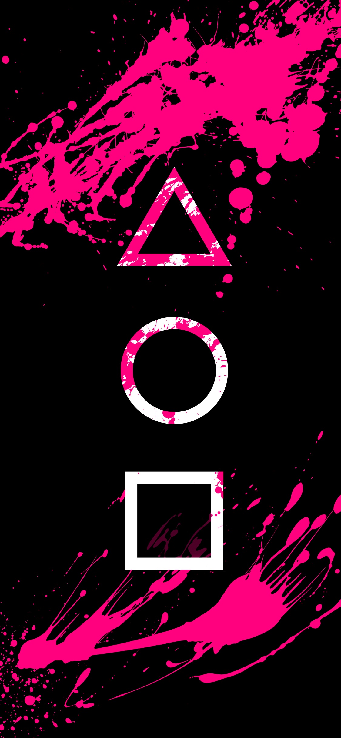 Amoled, Tintenfisch-Spiel, Poster, Licht, Schwarz. Wallpaper in 1125x2436 Resolution