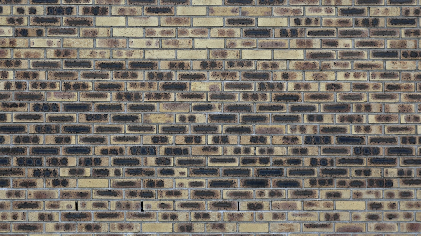 Brown and Black Brick Wall. Wallpaper in 1366x768 Resolution