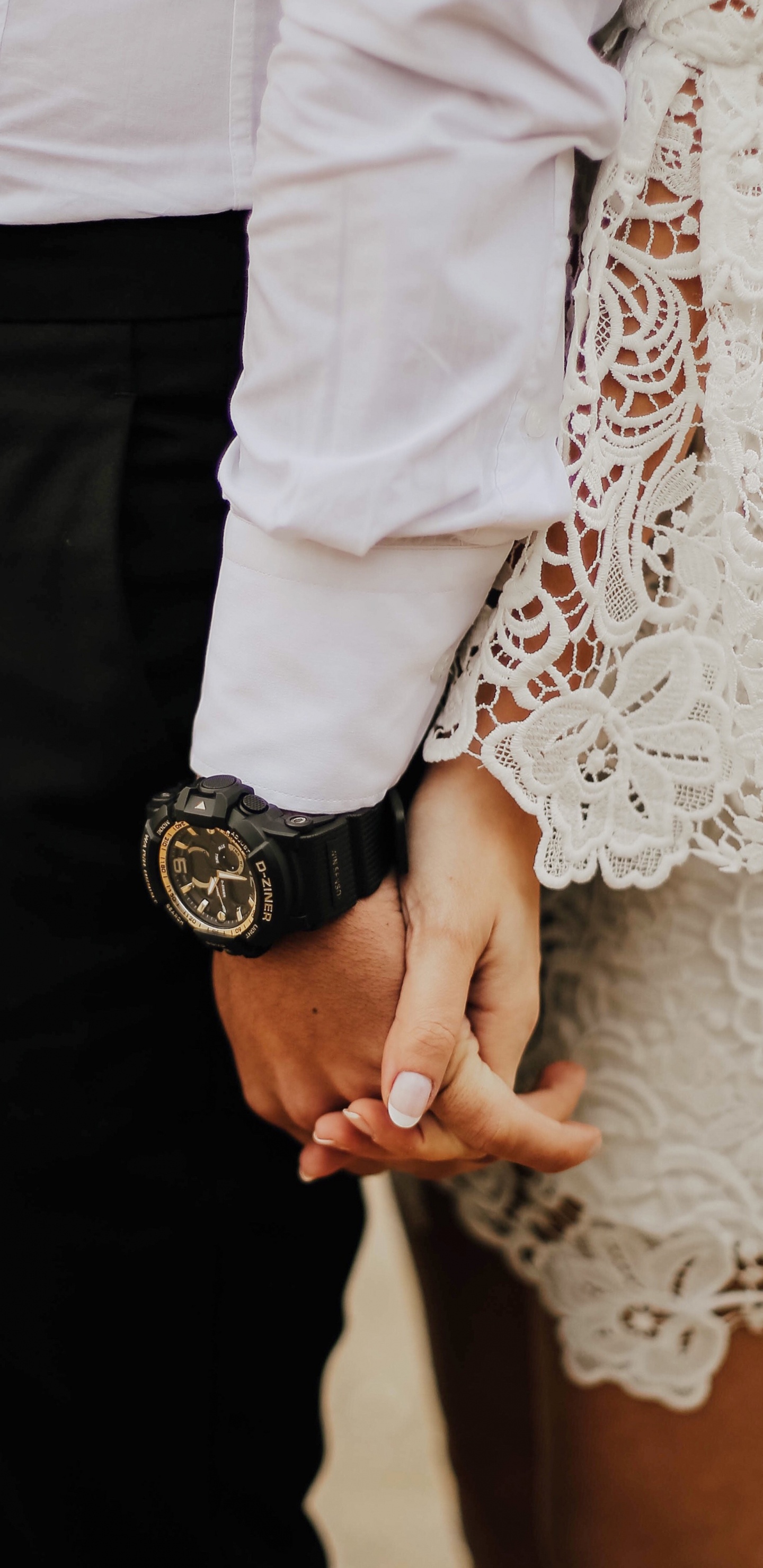 Couple, Main, White, Dentelle, Mode. Wallpaper in 1440x2960 Resolution