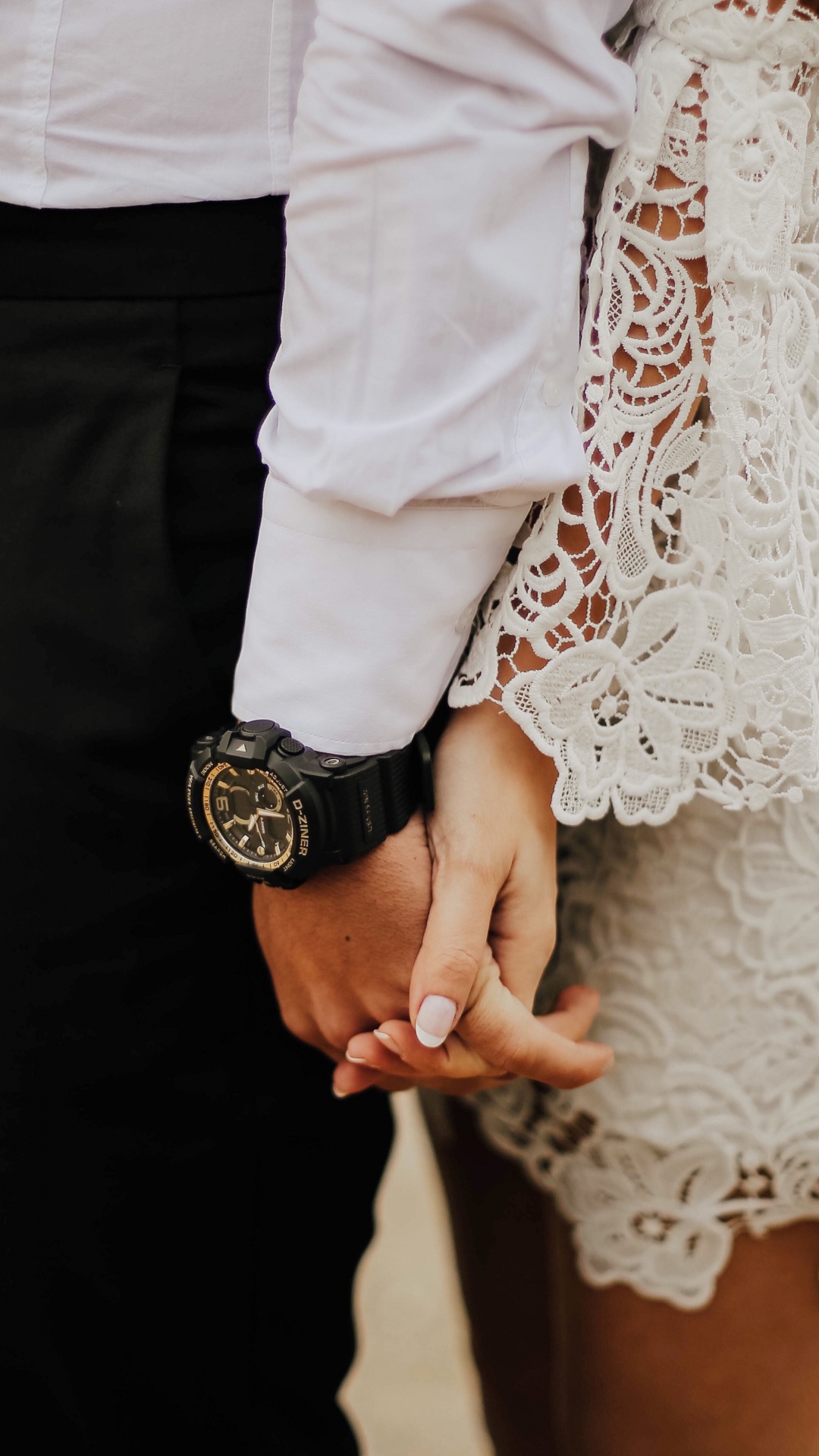 Romance, Couple, Hand, White, Lace. Wallpaper in 1080x1920 Resolution