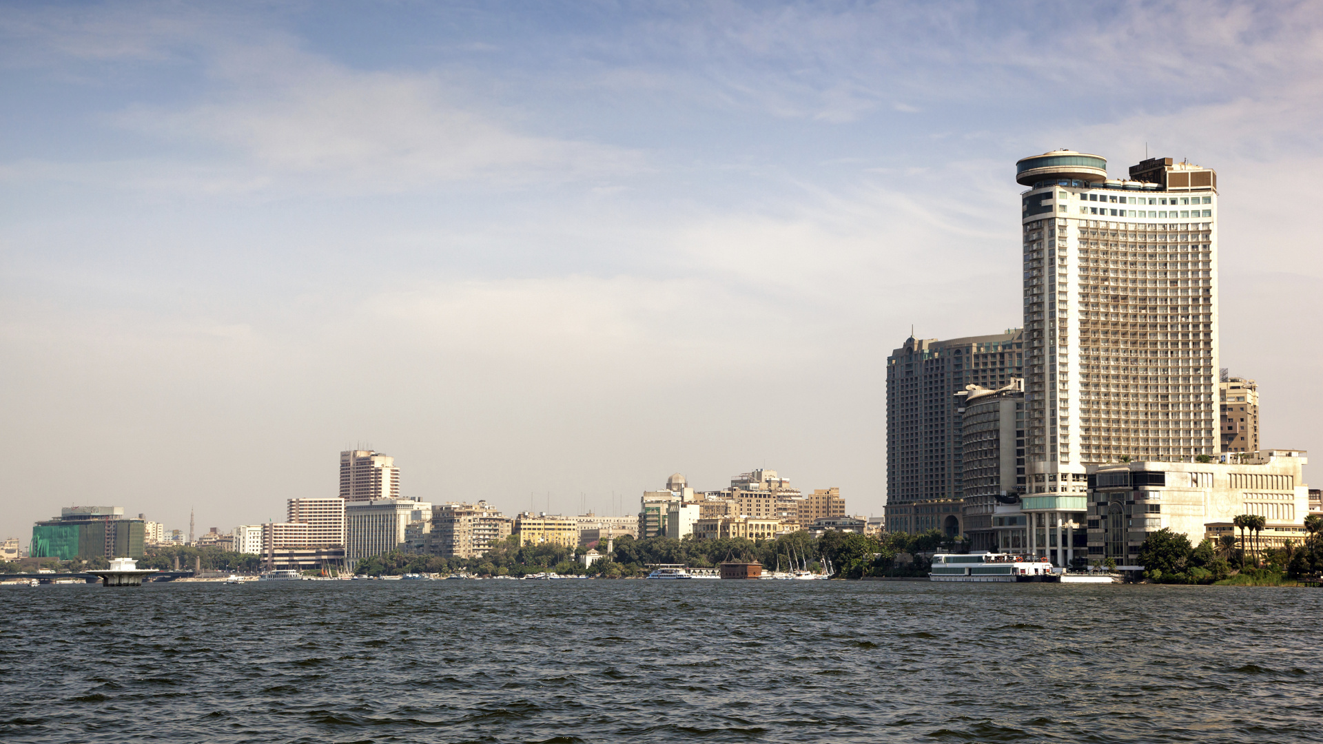 天际线, 尼罗河, 城市, 城市景观, 大都会 壁纸 1920x1080 允许