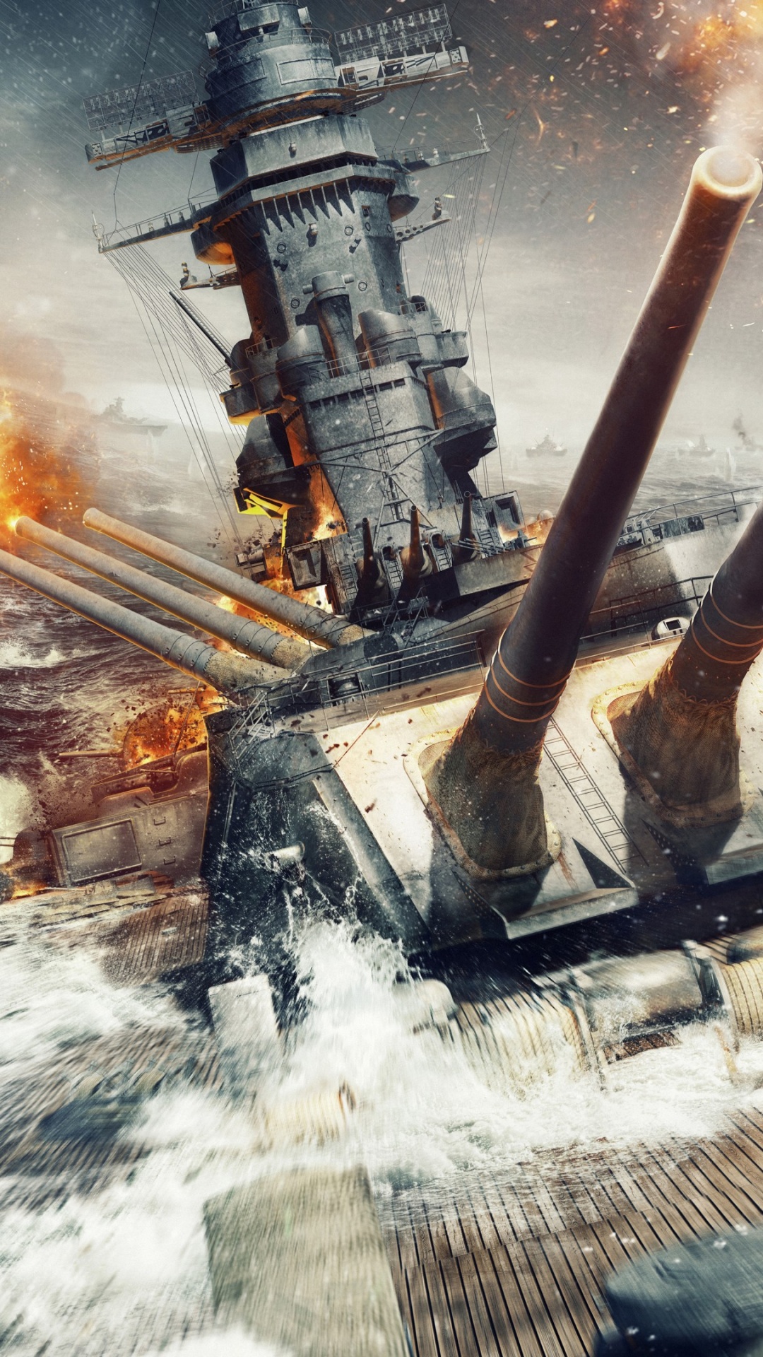 World of Warships, Battleship, Ship, pc Game, Game. Wallpaper in 1080x1920 Resolution