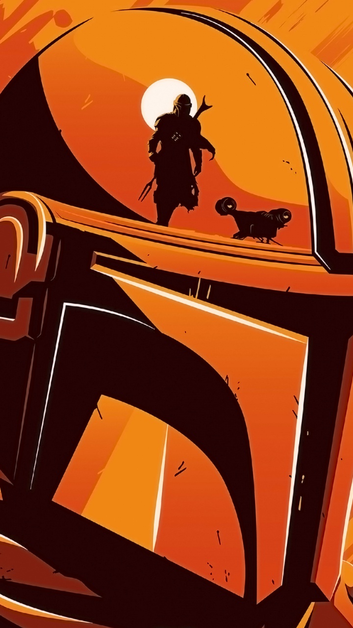 Mandalorian, Mandalorian Android, Grogu, The Mandalorian, Star Wars. Wallpaper in 720x1280 Resolution